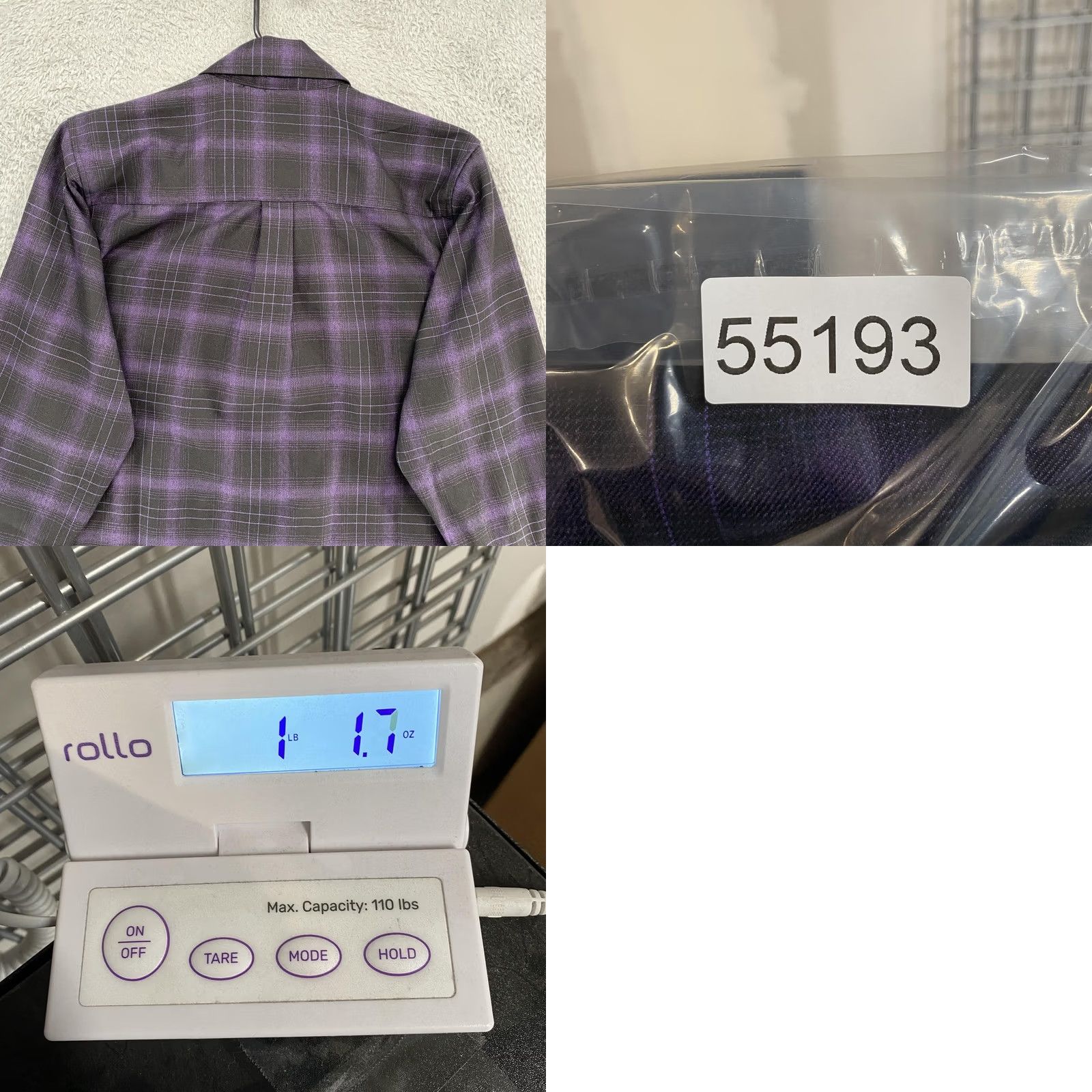 Vintage Dixxon Emperor Flannel Shirt Mens Large Purple Black Plaid Snap Front D-Tech Shirt Size US L / EU 52-54 / 3 - 9 Thumbnail