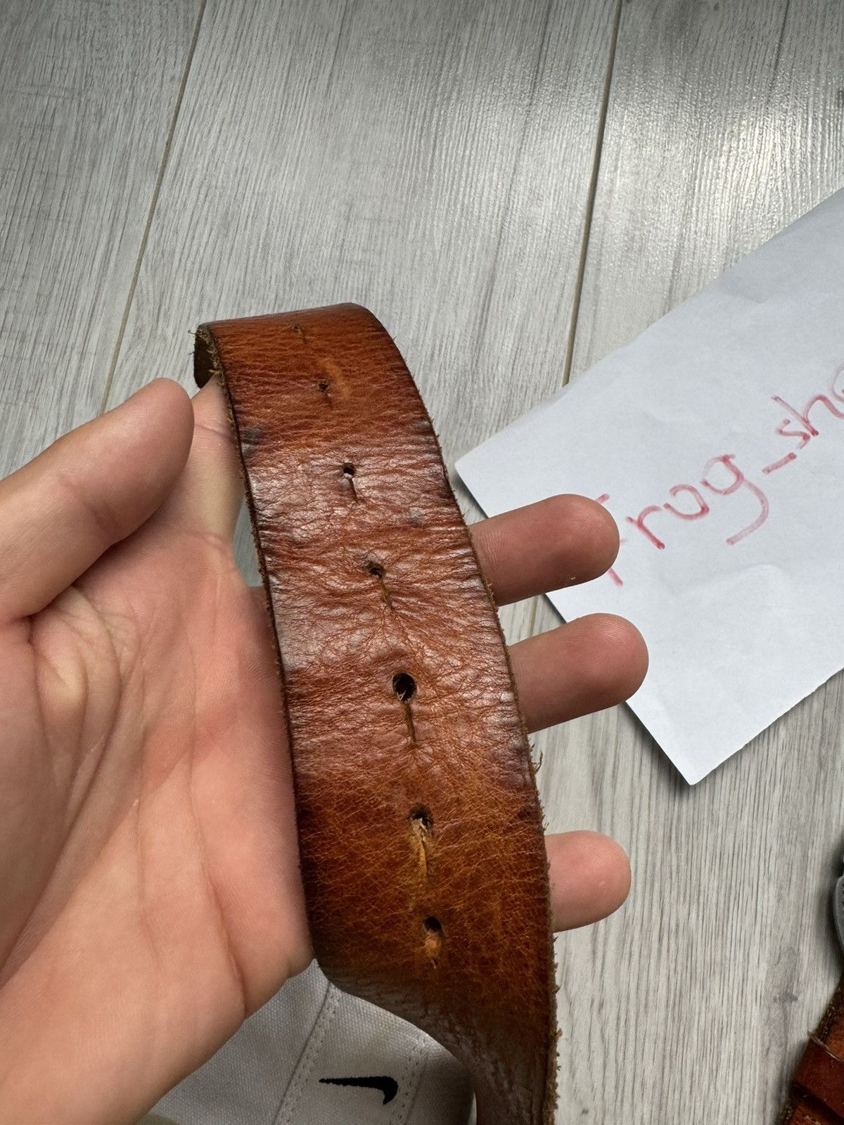 Diesel × Vintage VINTAGE Diesel Leather belt Bid logo Size 36 - 8 Thumbnail