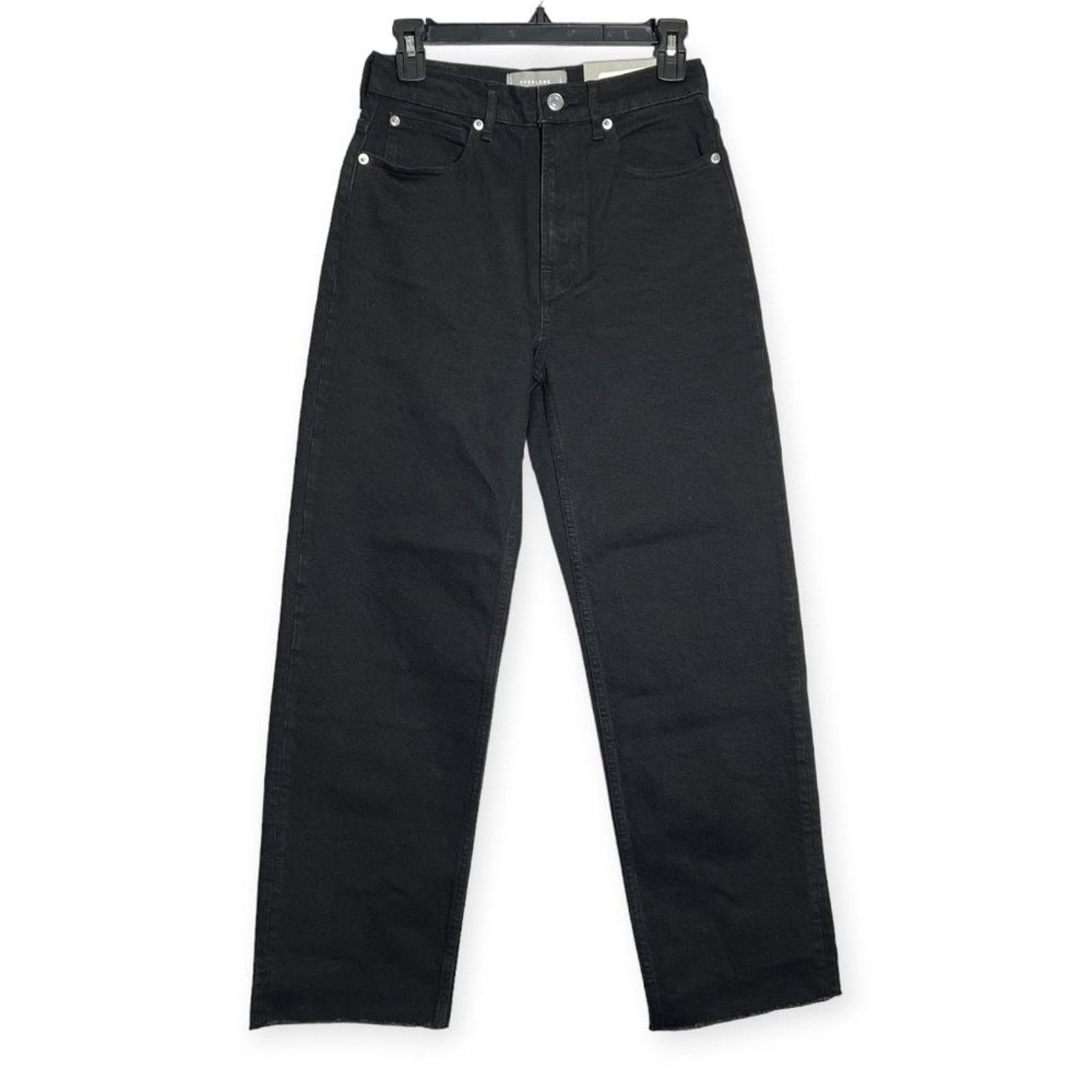Everlane Everlane Way High Straight Jean Black Size 30 Size 30" / US 8 / IT 44 - 3 Thumbnail