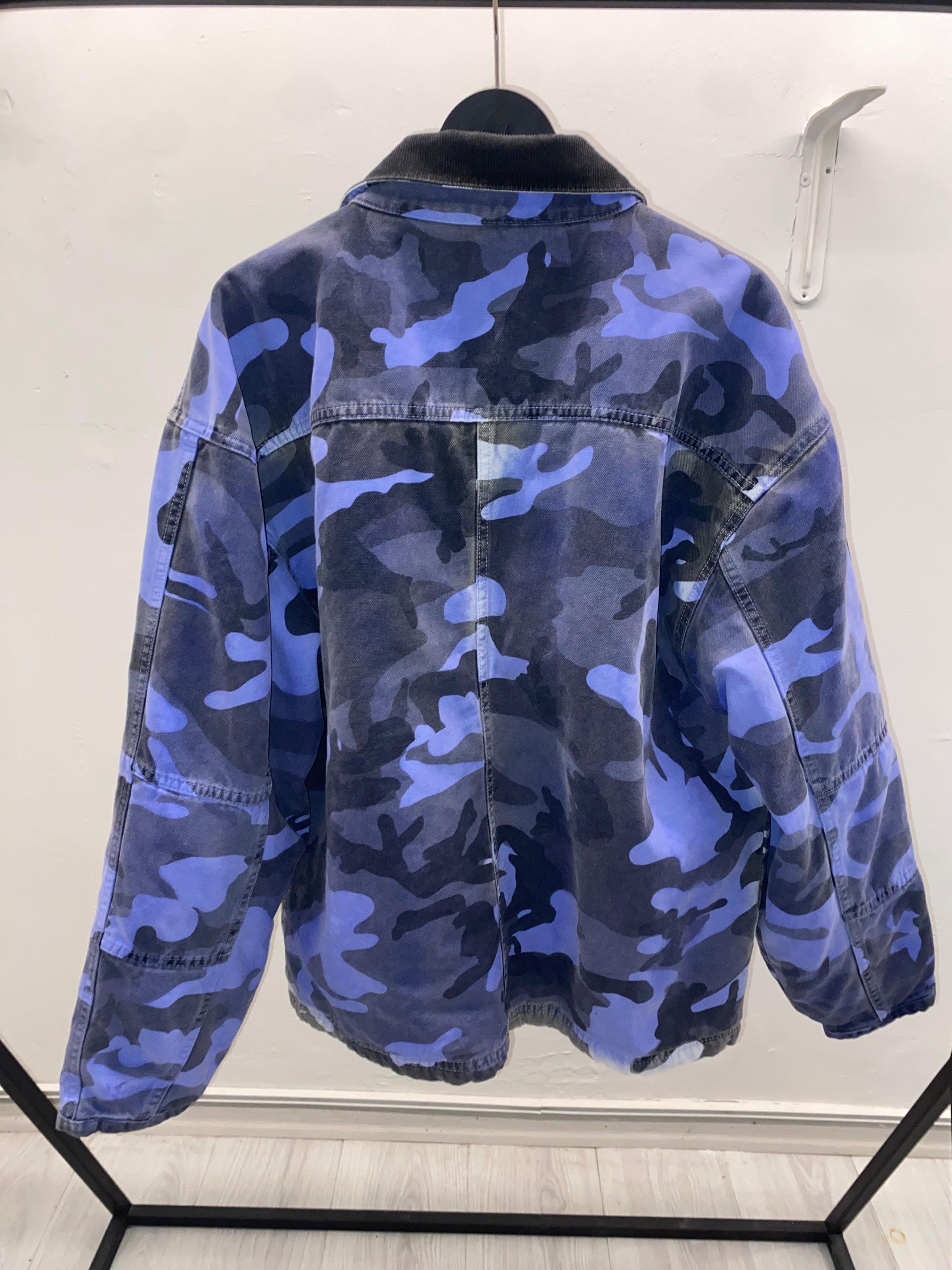 Stussy Stussy Spray Dye Canvas Jacket 'Blue Camo' Size US L / EU 52-54 / 3 - 2 Thumbnail