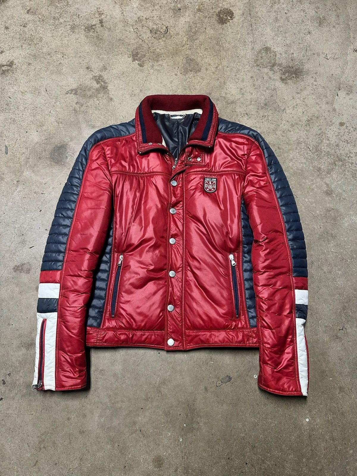 Dolce & Gabbana Dolce & Gabbana Red Ski Retractable Hood Puffer Size US M / EU 48-50 / 2 - 1 Thumbnail