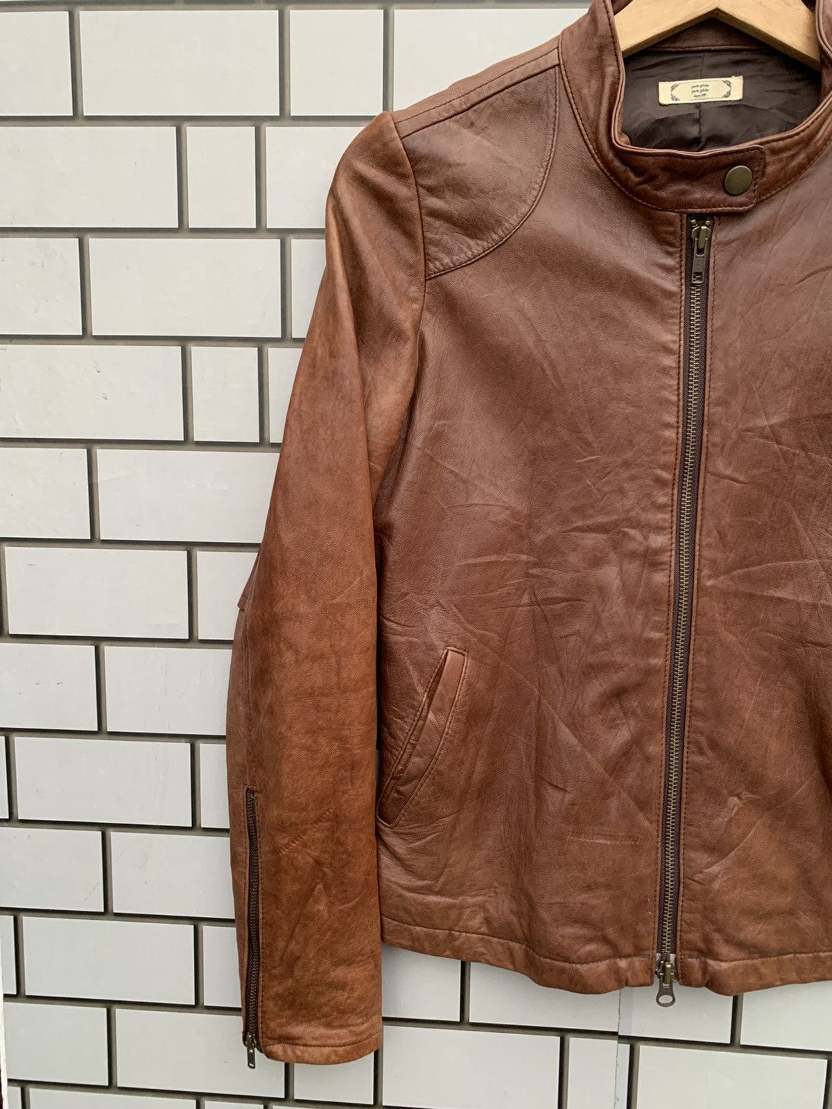Japanese Brand Vintage Japanese Brand Perle Peche Leather Jacket Size S / US 4 / IT 40 - 8 Thumbnail