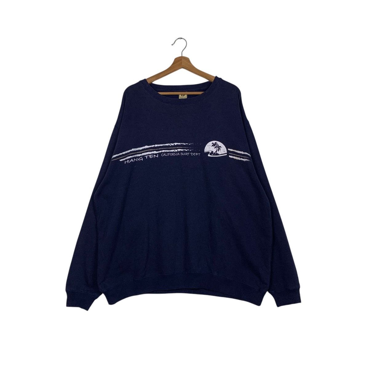 Hang Ten HANGTEN Purple Crewneck Sweatshirt Plus Size 4L #1873-C82 Size US XXL / EU 58 / 5 - 1 Thumbnail