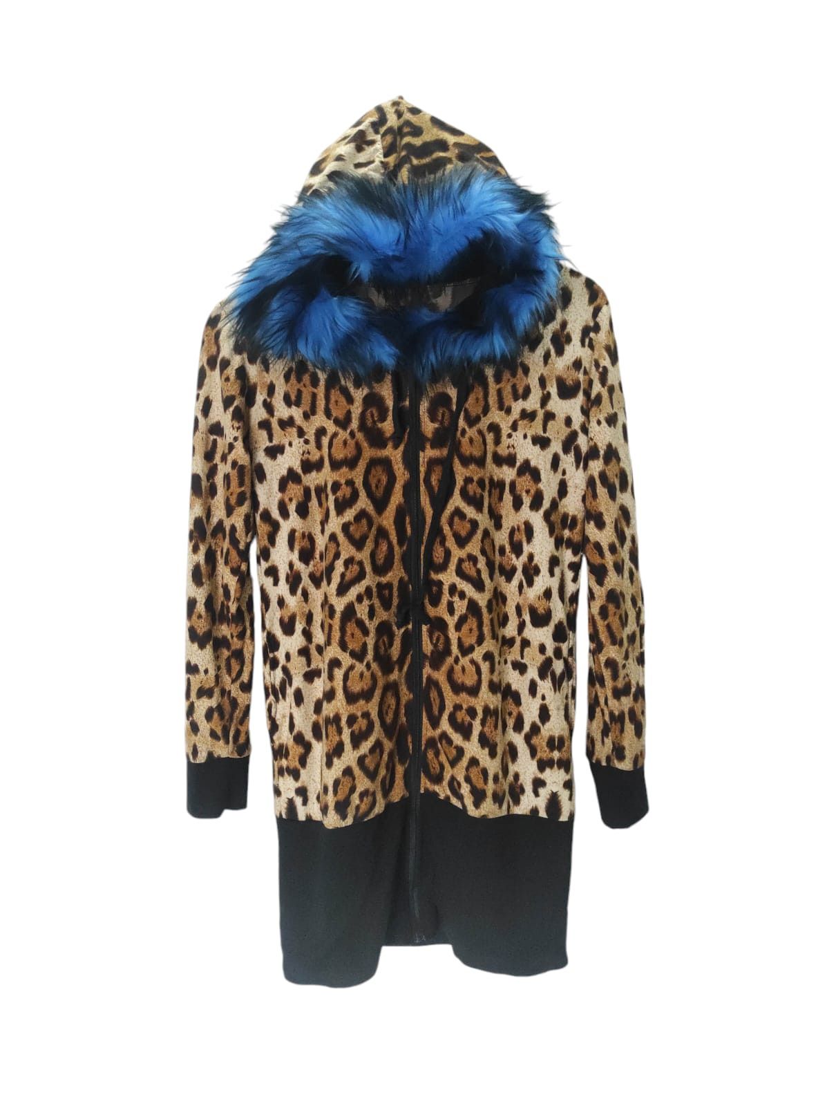 Leopard Unbrand Zip Fur Hoodie IfSixWasNine LGB style