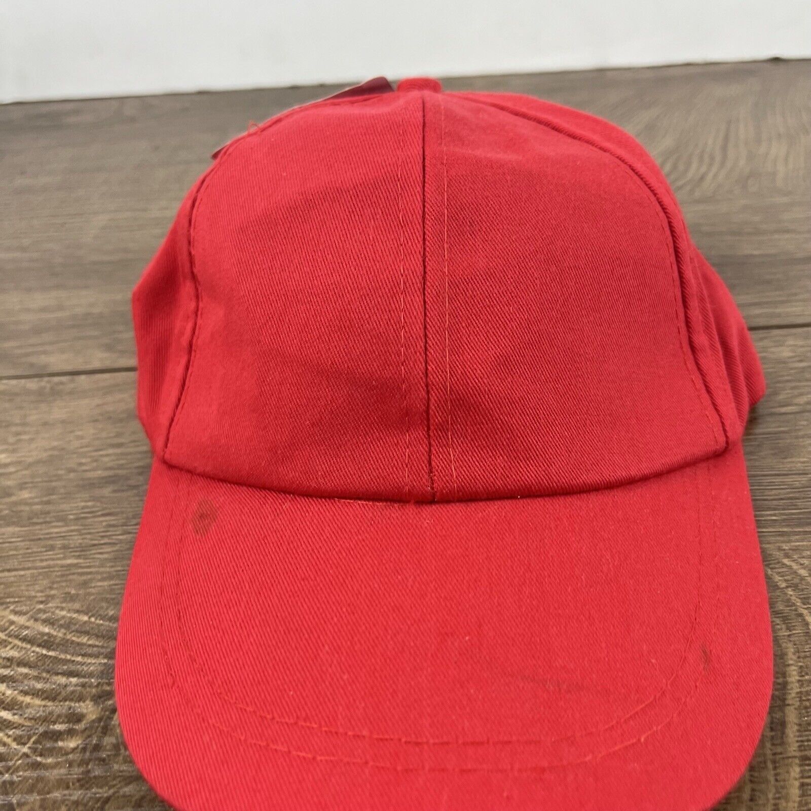 Other Plain Red Hat Baseball Hat Red Adjustable Hat Red Adult Size Size ONE SIZE - 6 Thumbnail