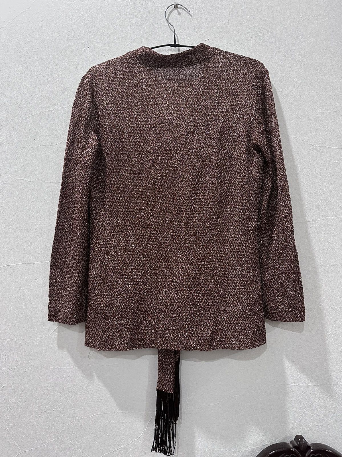 Christian Dior Monsieur × Vintage Vintage 70s Miss Dior Modele Exportation Glitter Blouse Size S / US 4 / IT 40 - 9 Thumbnail