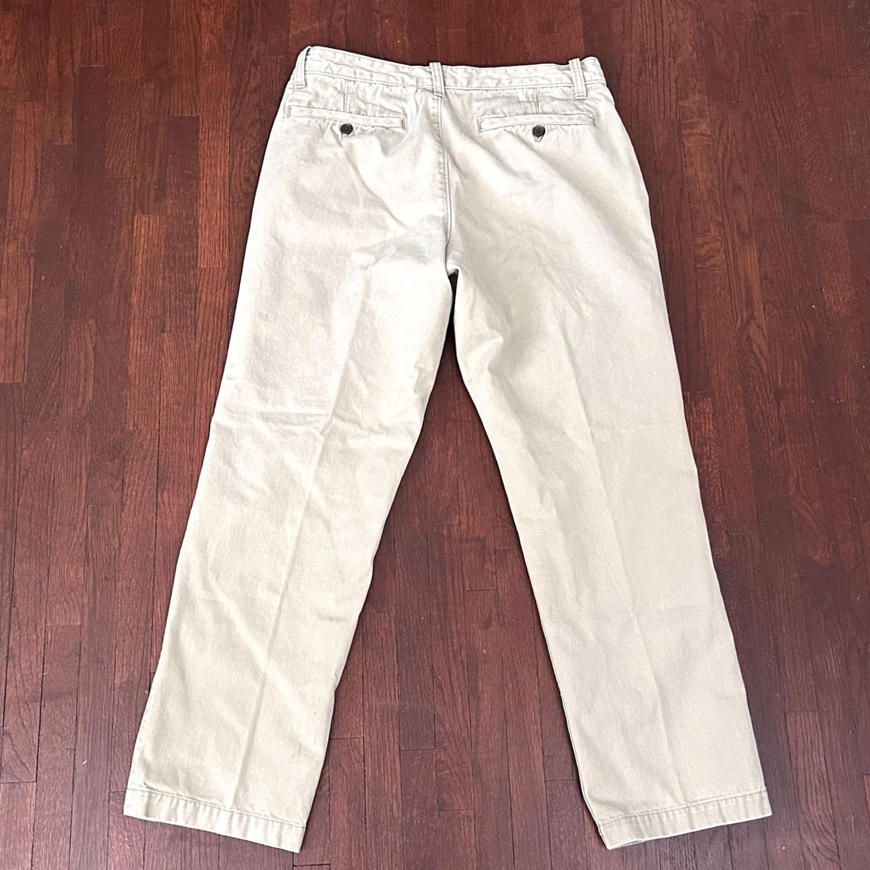 Eddie Bauer Eddie Bauer Pants Khaki Beige Flat Front Cotton 33 x 30 Legend Wash Outdoor Mens Regular Straight Front Type: Pants, Khakis Size US 33 - 6 Thumbnail