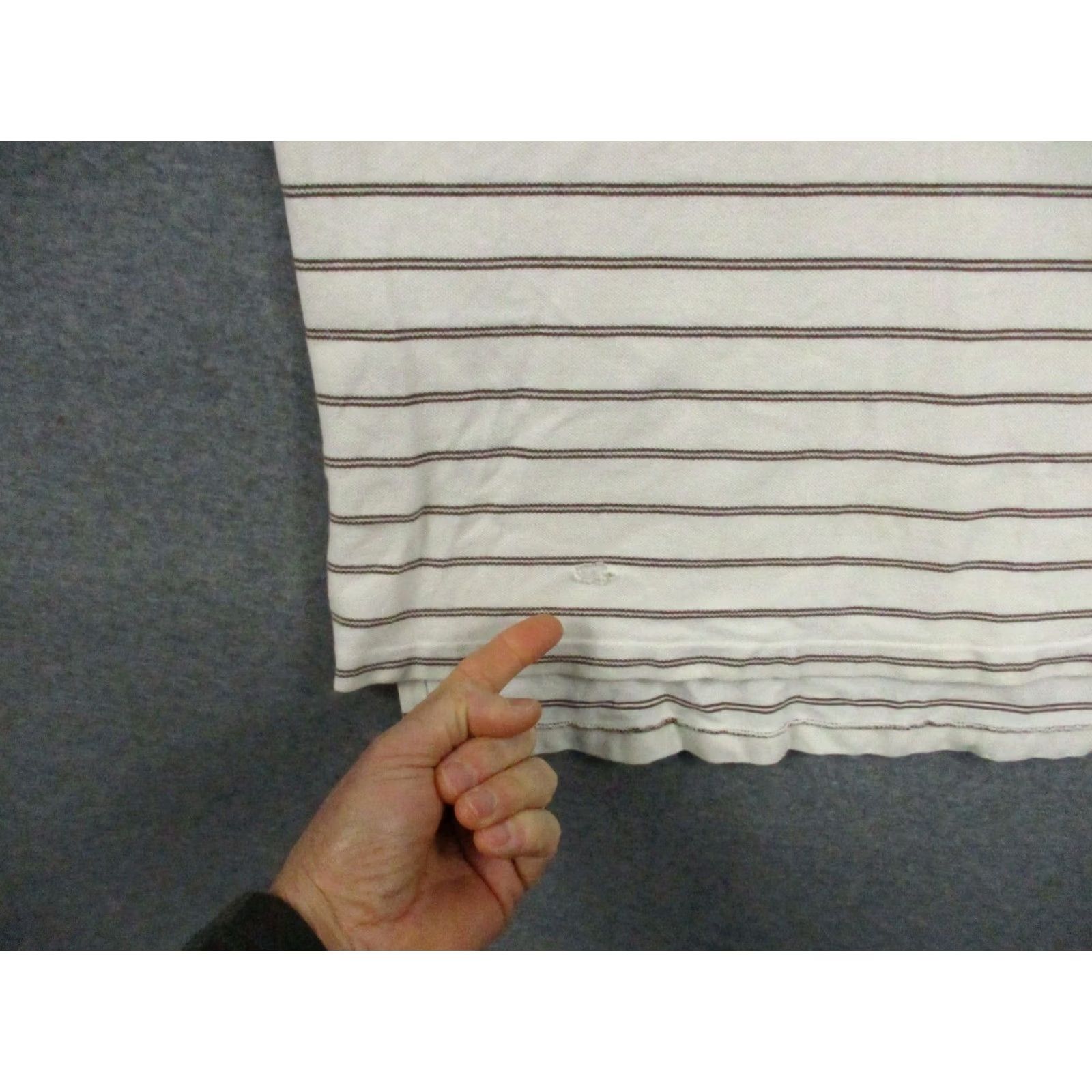 Polo Ralph Lauren Polo Ralph Lauren Shirt XL Men White Stripe Short Sleeve Green Pony Size US XL / EU 56 / 4 - 3 Thumbnail