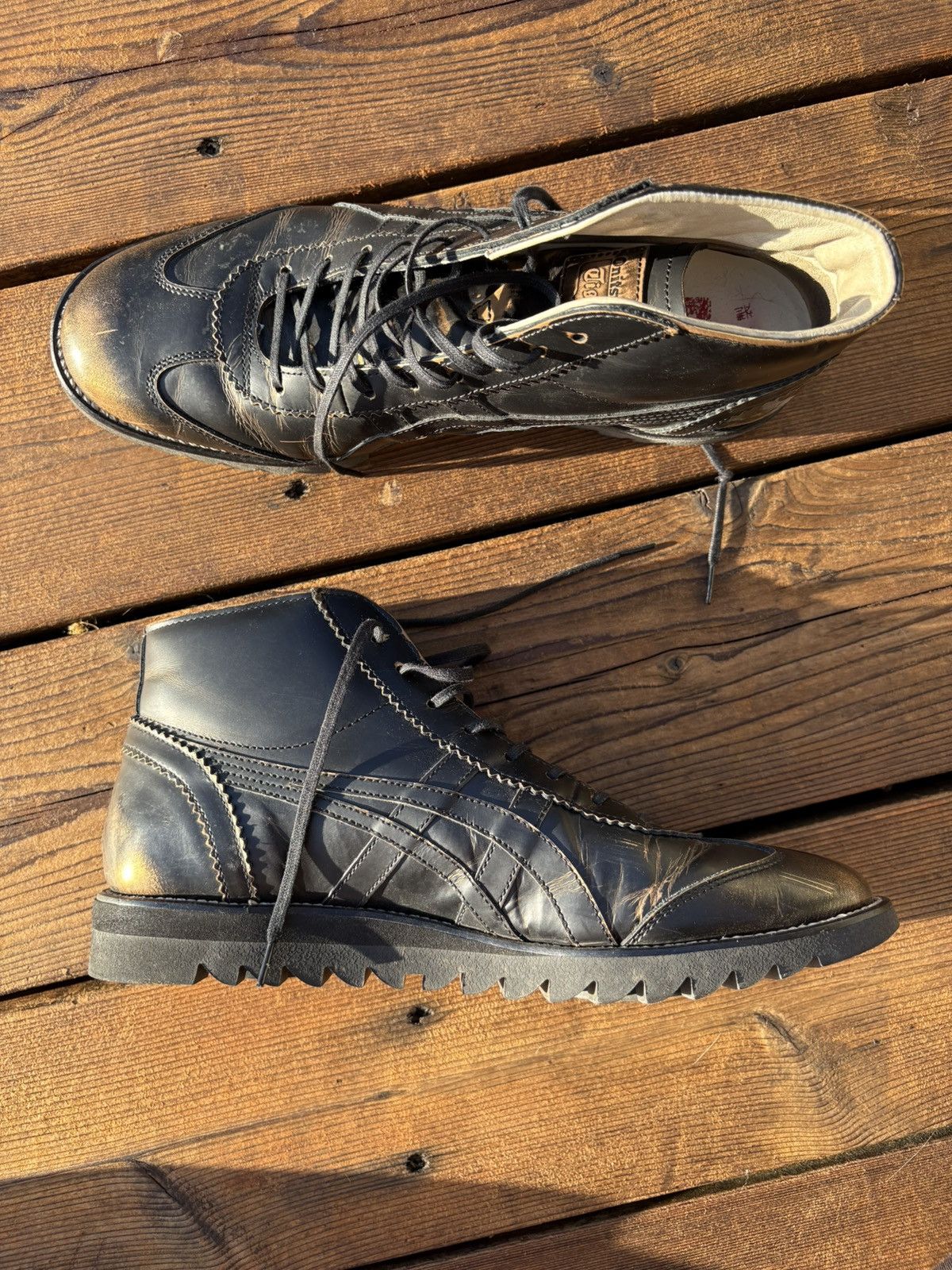 Onitsuka Tiger Onitsuka Tiger Japan Release Leather Hi-Top Shoes Size US 7.5 / EU 40-41 - 5 Thumbnail