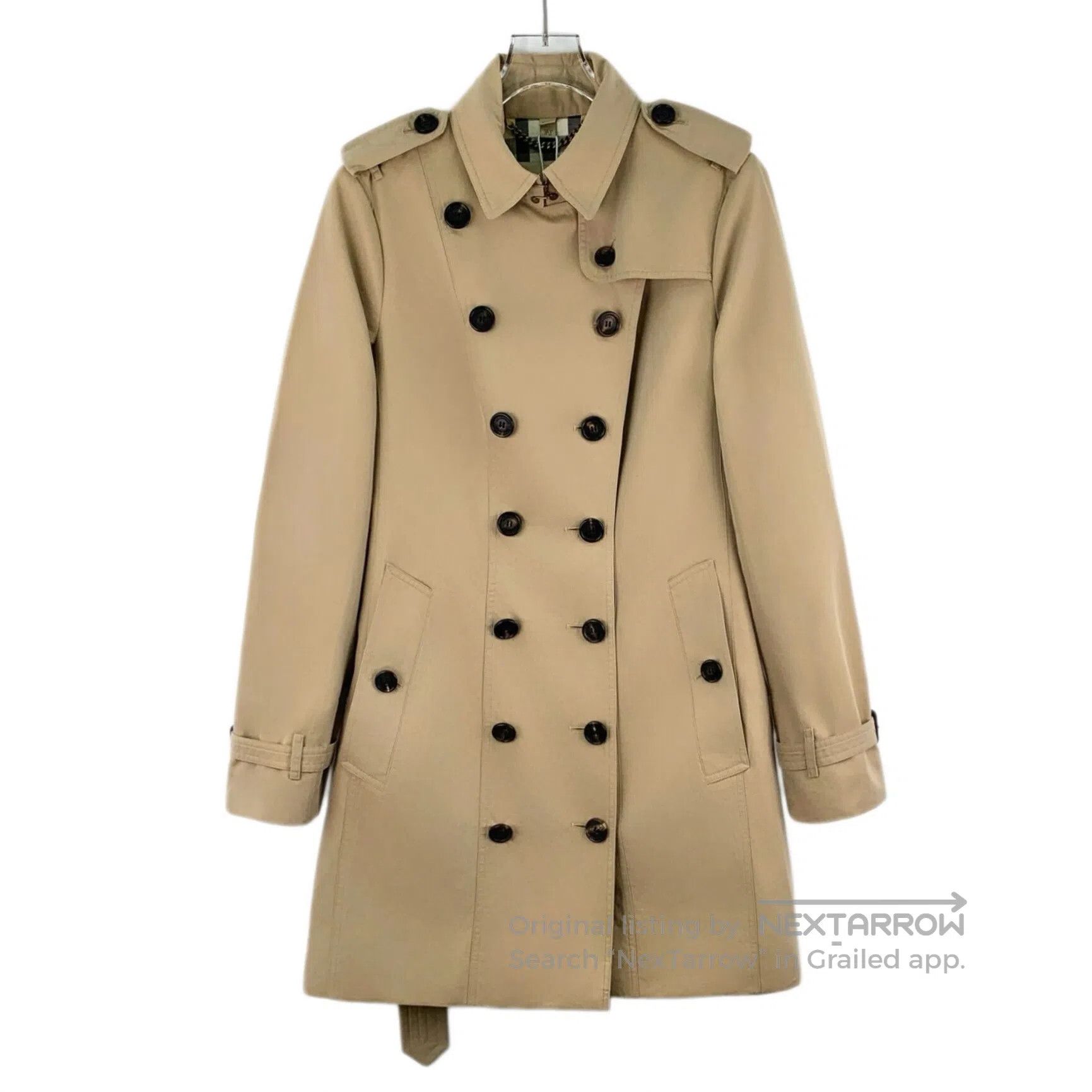 Burberry Burberry Brown Cotton Collar Double-breasted Long Sleeve B Size M / US 6-8 / IT 42-44 - 1 Thumbnail