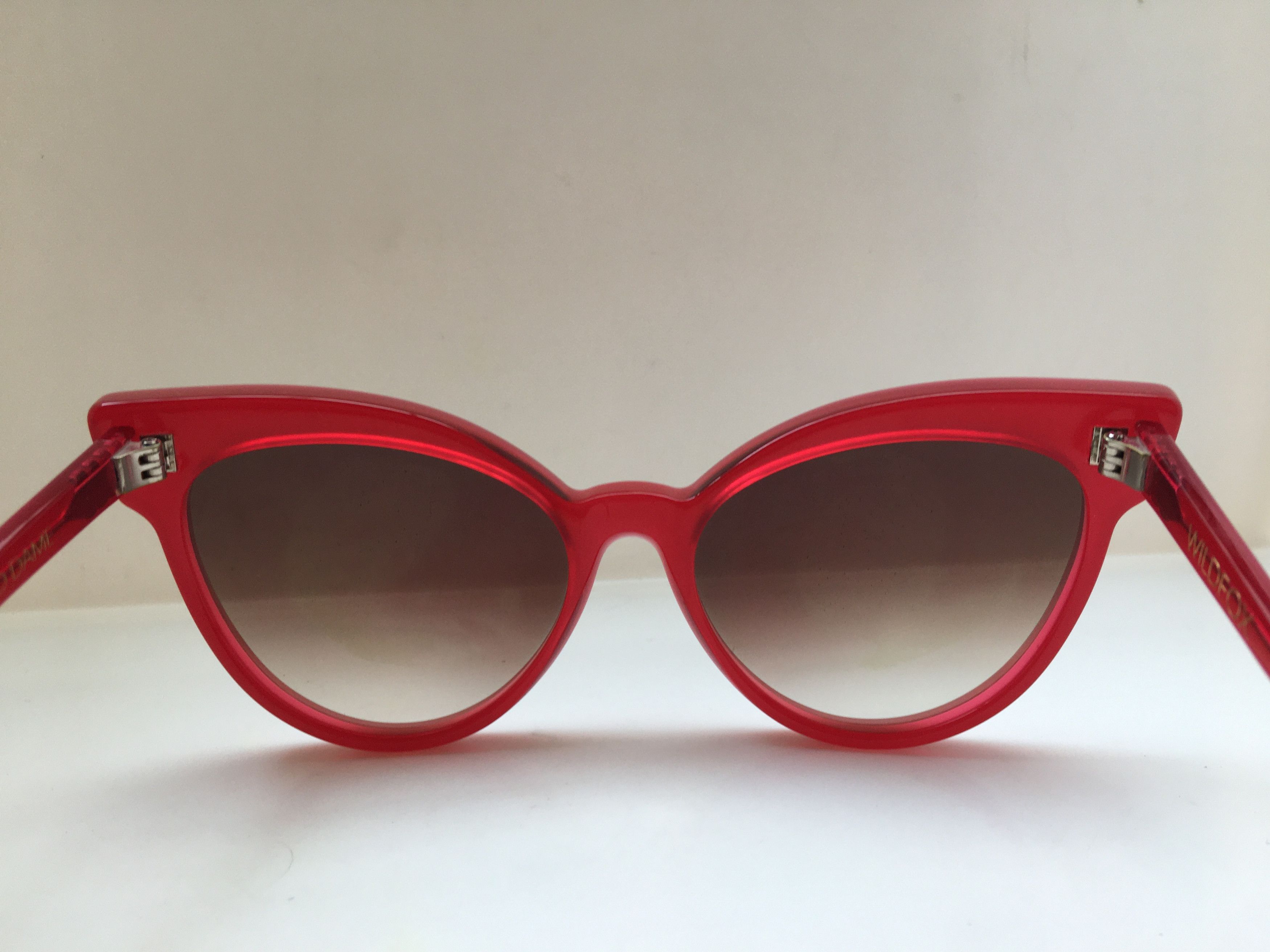 Wildfox Wildfox Grand Dame Red Cateye Sunglasses Frame Size ONE SIZE - 4 Thumbnail