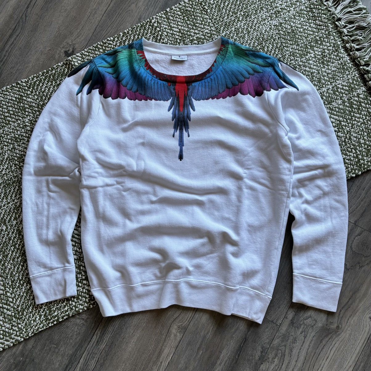 Marcelo Burlon Marcelo Burlon Country of Milan Wings White Sweatshirt Size US S / EU 44-46 / 1 - 1 Thumbnail