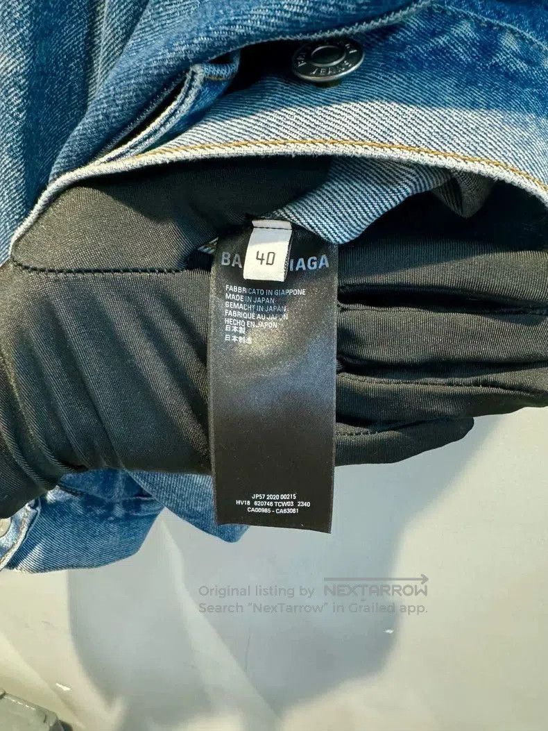 Balenciaga Balenciaga Embroidered Denim Jacket. Size US XS / EU 42 / 0 - 3 Thumbnail