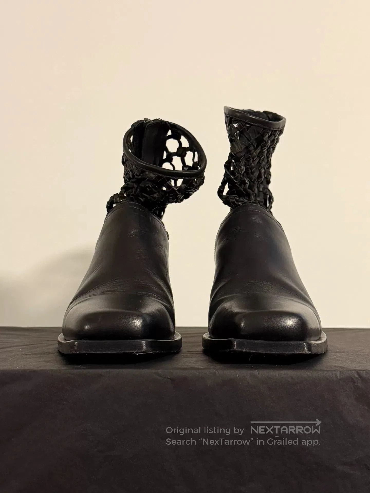 Ann Demeulemeester Ann Demeulemeester Cutout Leather Boots. Size US 5 / IT 35 - 4 Thumbnail