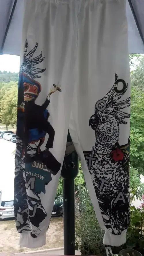 Japanese Brand Joggers Elastic Drawstring Printed Japanese Size US 30 / EU 46 - 3 Thumbnail