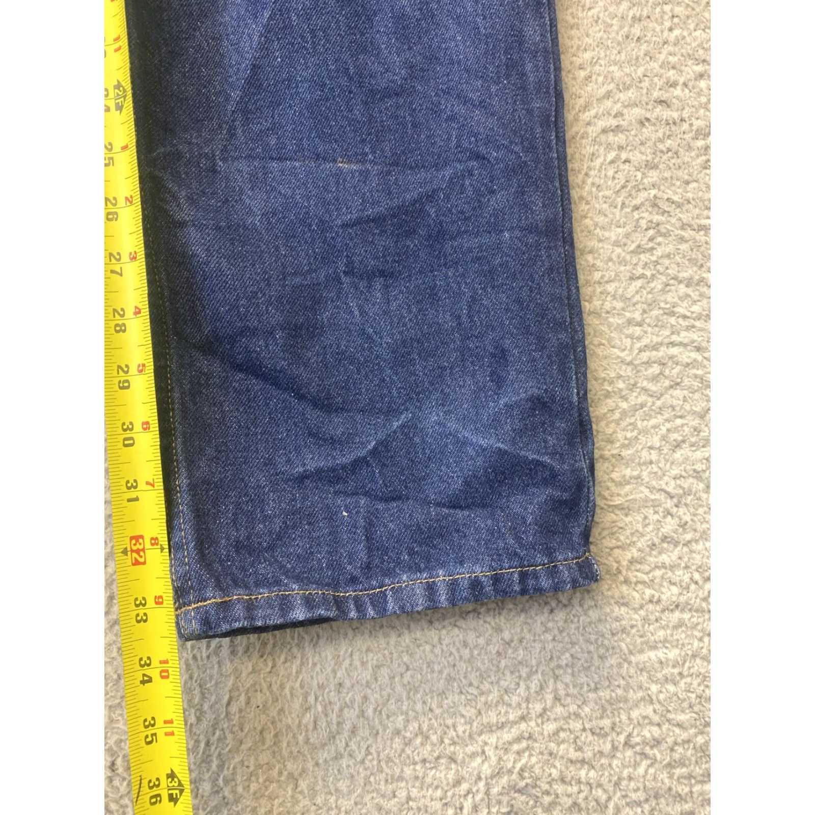 Vintage L.L. Bean Jeans Mens 38x34 Blue Medium Wash Straight Fit Denim 90s Size US 38 / EU 54 - 4 Thumbnail