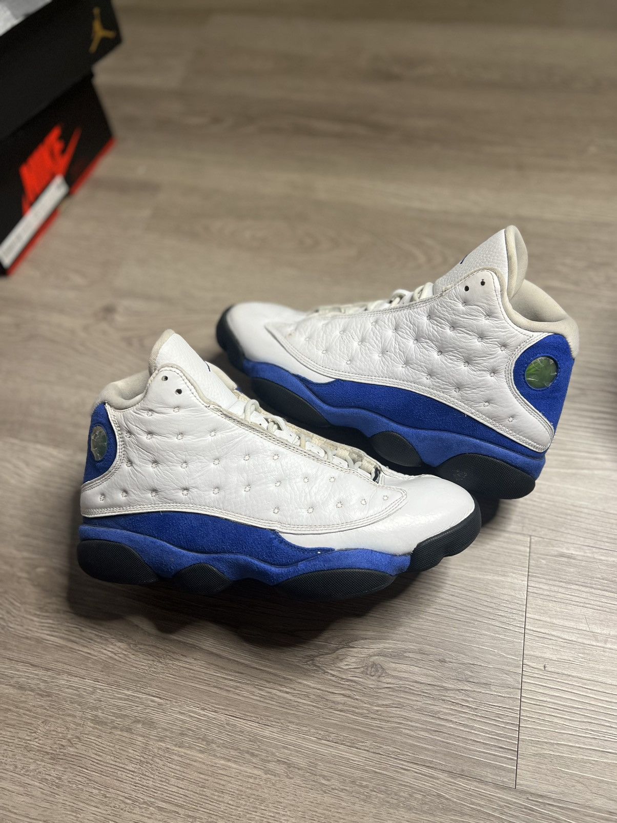 White 13s Hyper Royal Nike Air Jordan 13 White Hyper Royal Black