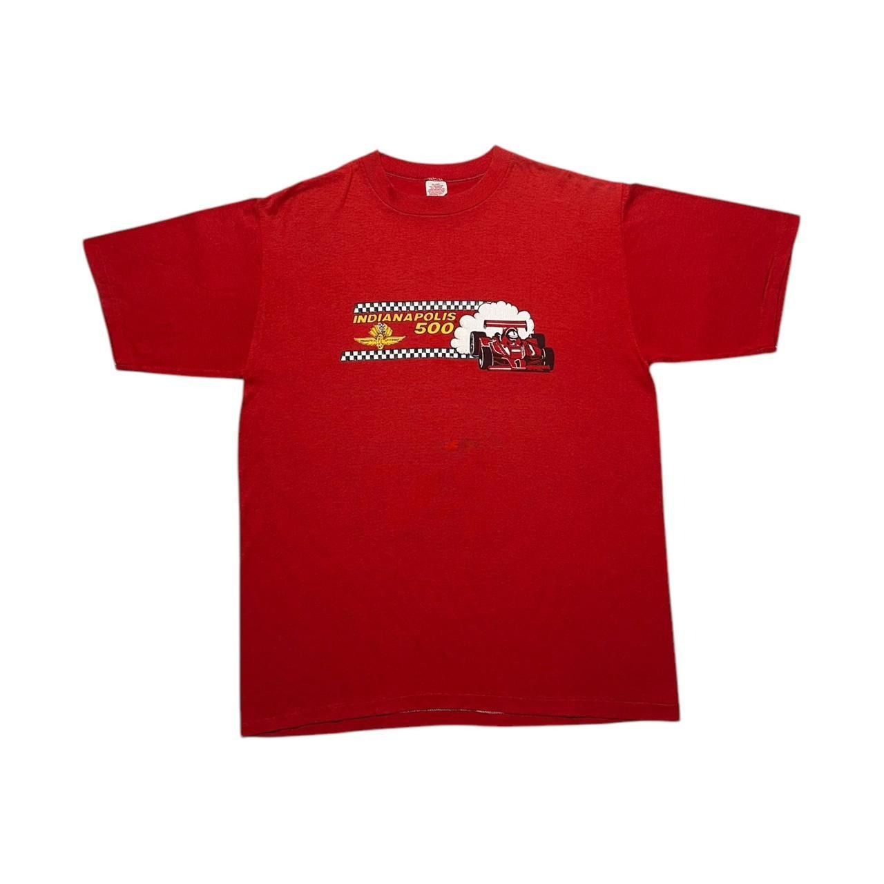 Hanes × NASCAR × Vintage Vintage Indianapolis 500 80s T-Shirt Size US XL / EU 56 / 4 - 1 Thumbnail
