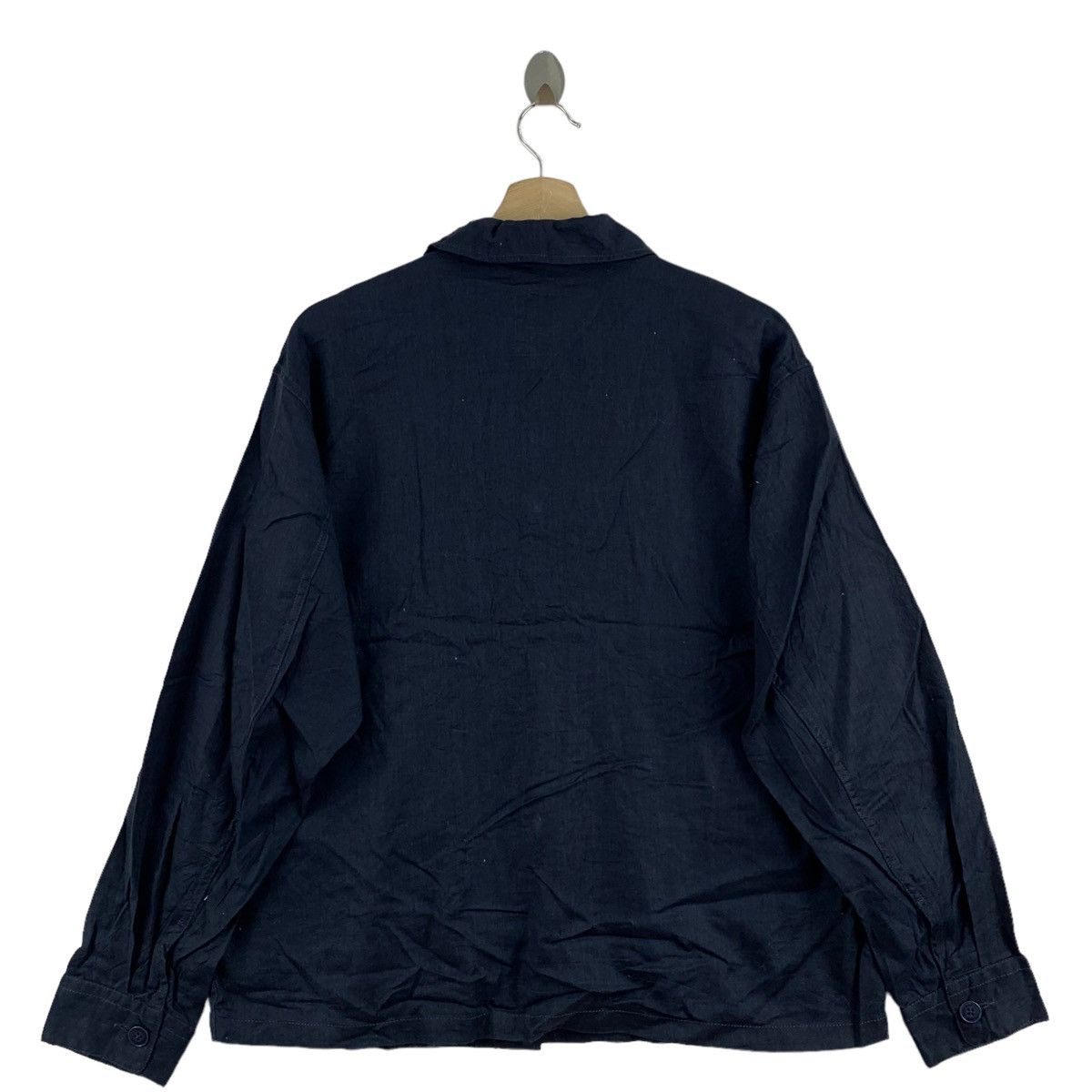 Japanese Brand BACK NUMBER Japan Brand Button Up Black Denim Jeans Coat Size US M / EU 48-50 / 2 - 4 Thumbnail