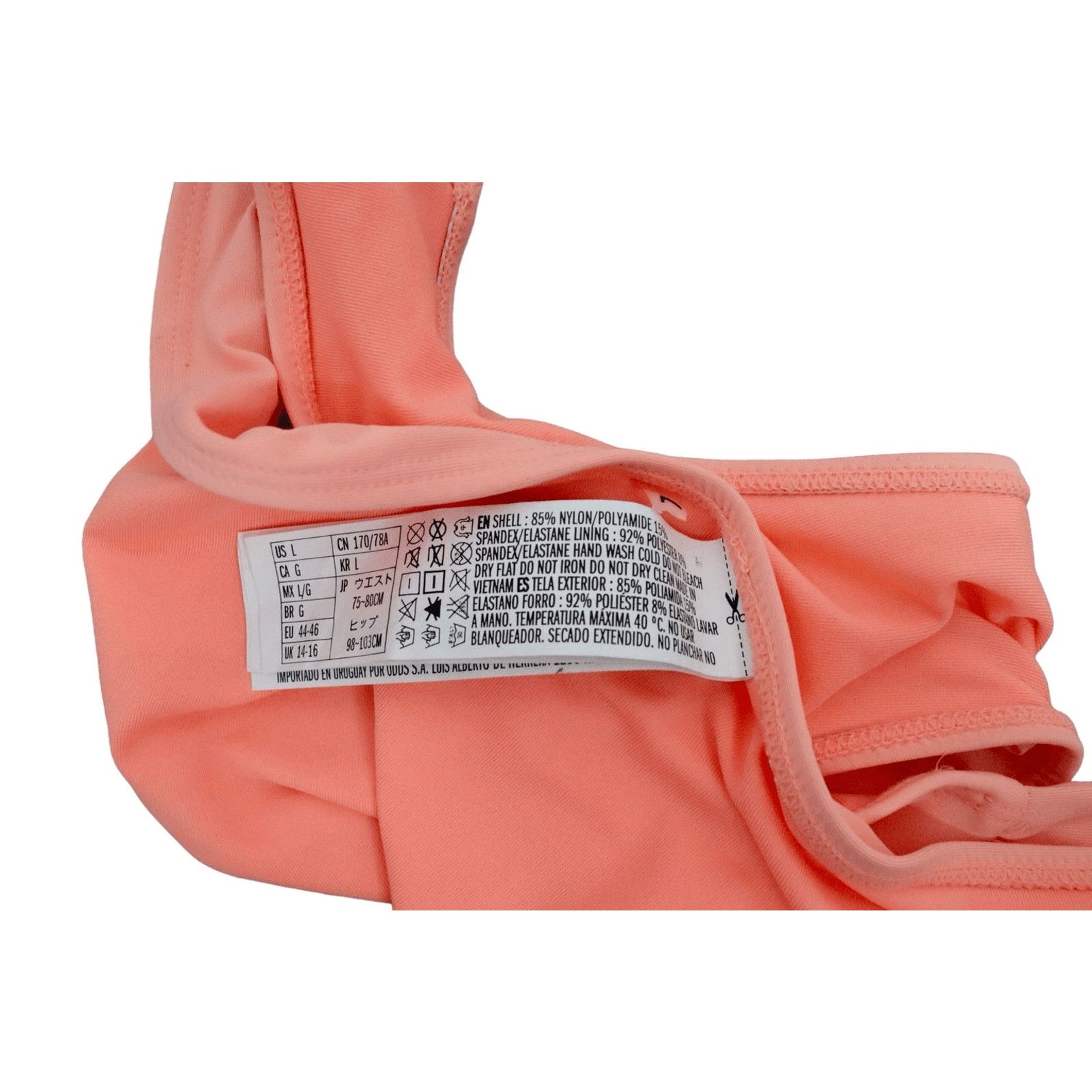 Forever 21 Forever 21 Peach High Thigh Juniors Bikini Bottom LARGE Size L / US 10 / IT 46 - 3 Thumbnail