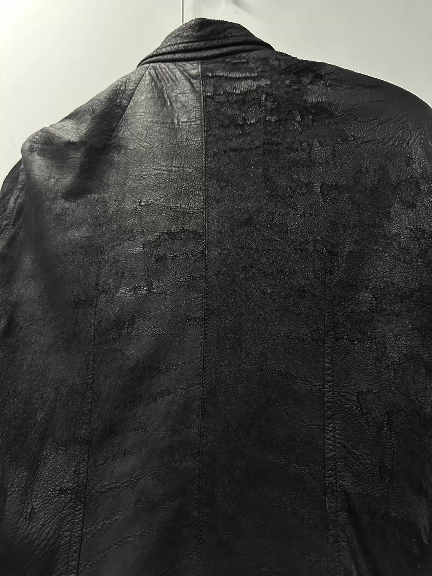 Rick Owens Rick Owens Suede Biker Jacket 46 Burnished Leather Size US S / EU 44-46 / 1 - 4 Thumbnail