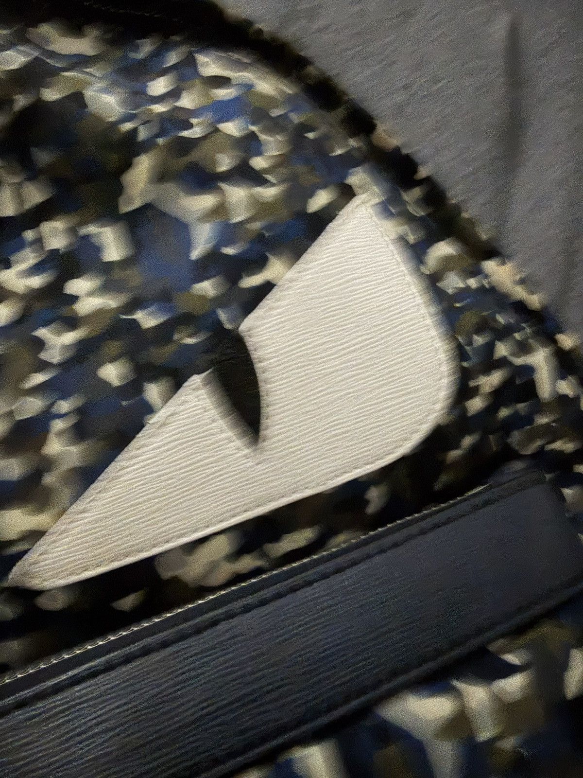 Fendi Fendi Monster Eyes Backpack Blue Camo Nylon Size ONE SIZE - 5 Thumbnail