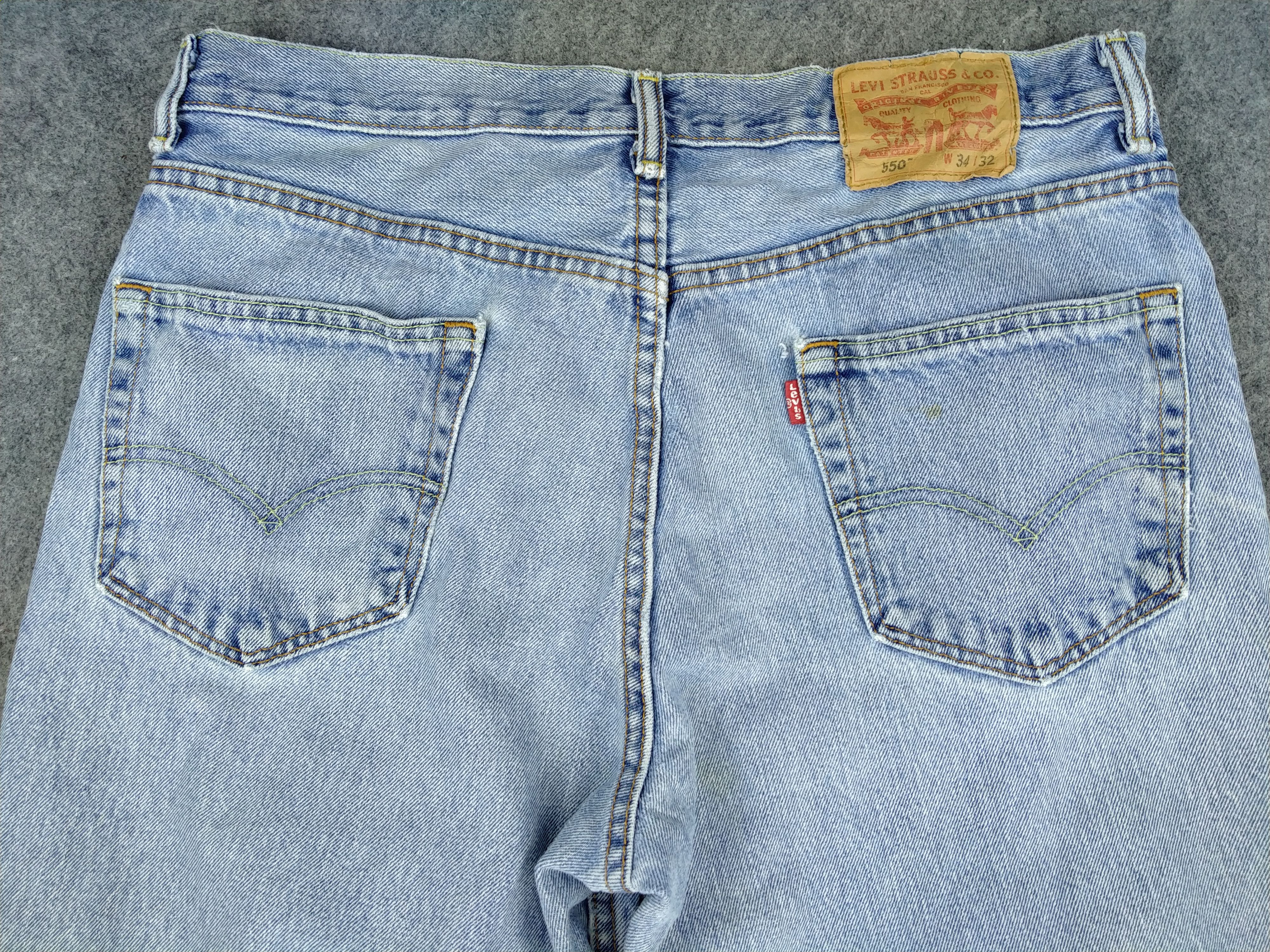 Levi's Light Wash Vintage Levi's 550 Denim 34 x 30.5 -JN538 Size US 34 / EU 50 - 4 Thumbnail