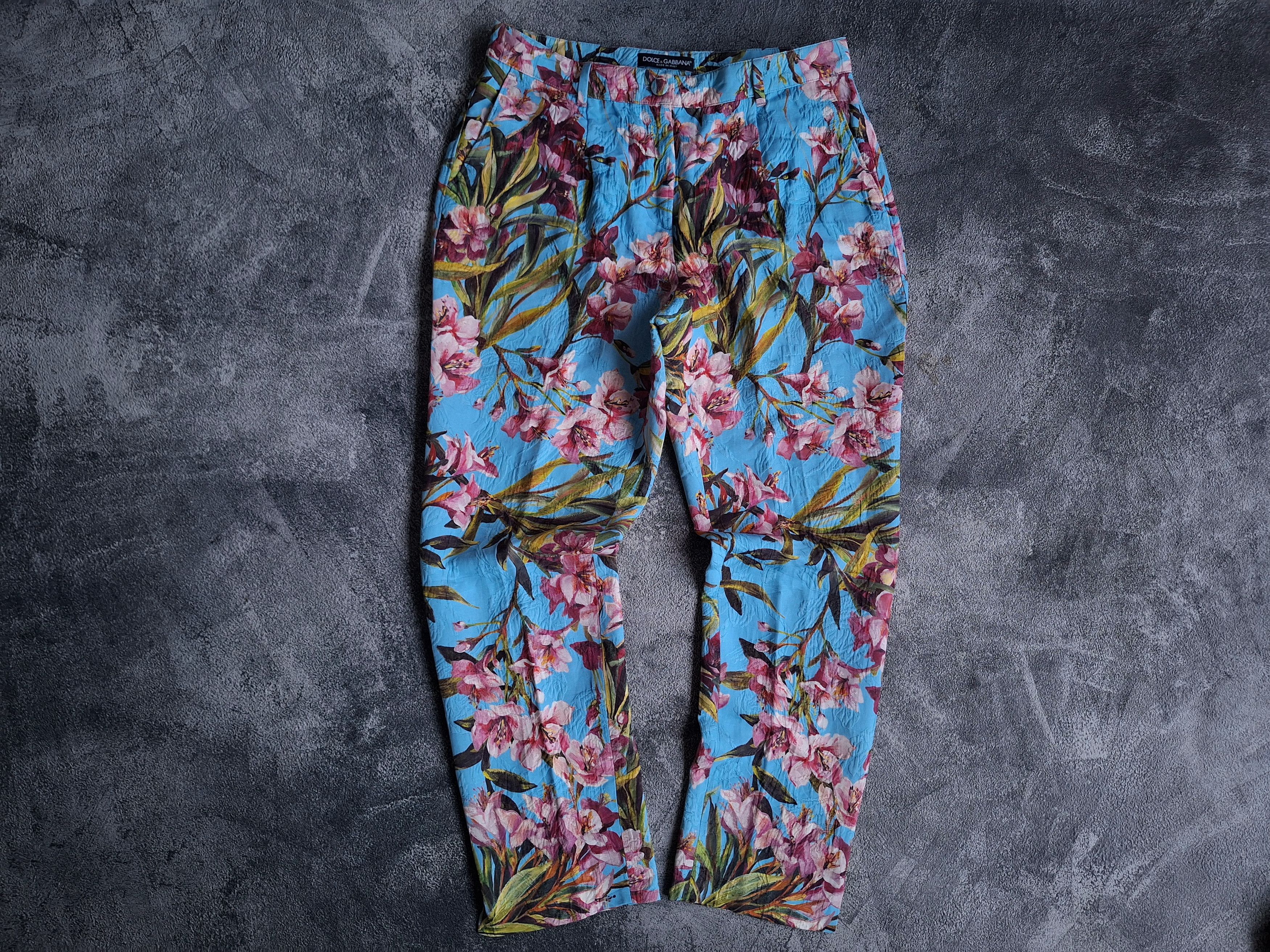 Dolce & Gabbana × If Six Was Nine Dolce Gabbana Floral art Pants Size 31" - 1 Thumbnail