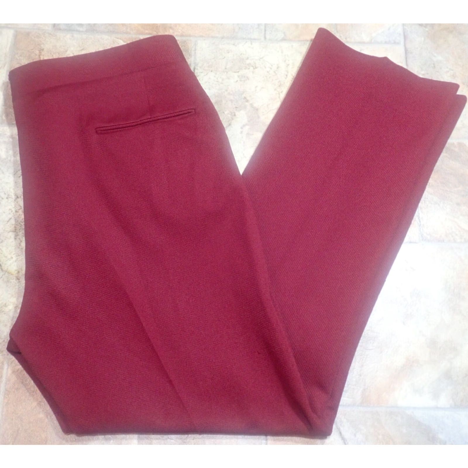 Izod Vintage Izod Red Polyester Dress Pants Size 36x28 Preppy Straight Leg 1980s Mens Size US 36 / EU 52 - 2 Thumbnail