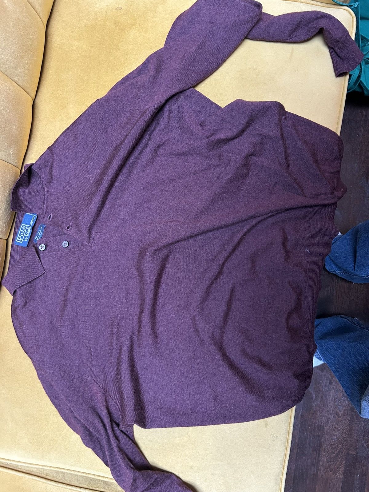 Polo Ralph Lauren Silk cashmere wool blend long sleeve ralph lauren polo Size US L / EU 52-54 / 3 - 3 Thumbnail