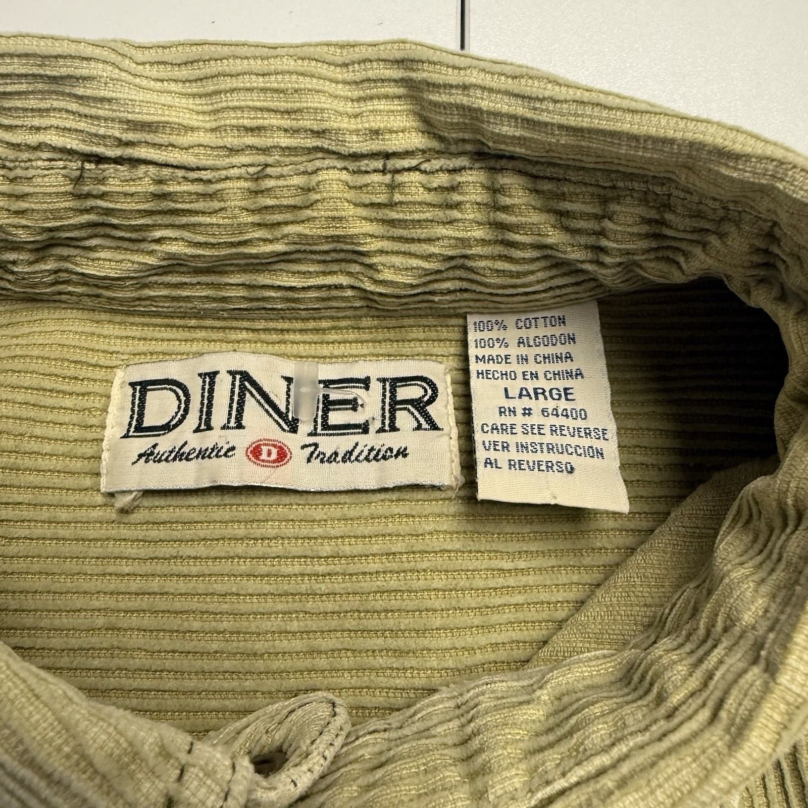 Vintage Vintage Diner Brand Shacket Mens L Y2k 90s Skate Ribbed Size US L / EU 52-54 / 3 - 8 Thumbnail