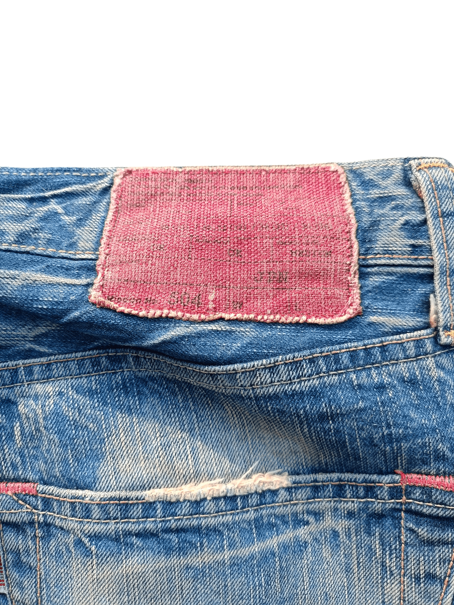 Edwin VINTAGE Edwin 504 Acid Wash Faded Rare Denim Size US 34 / EU 50 - 16 Thumbnail