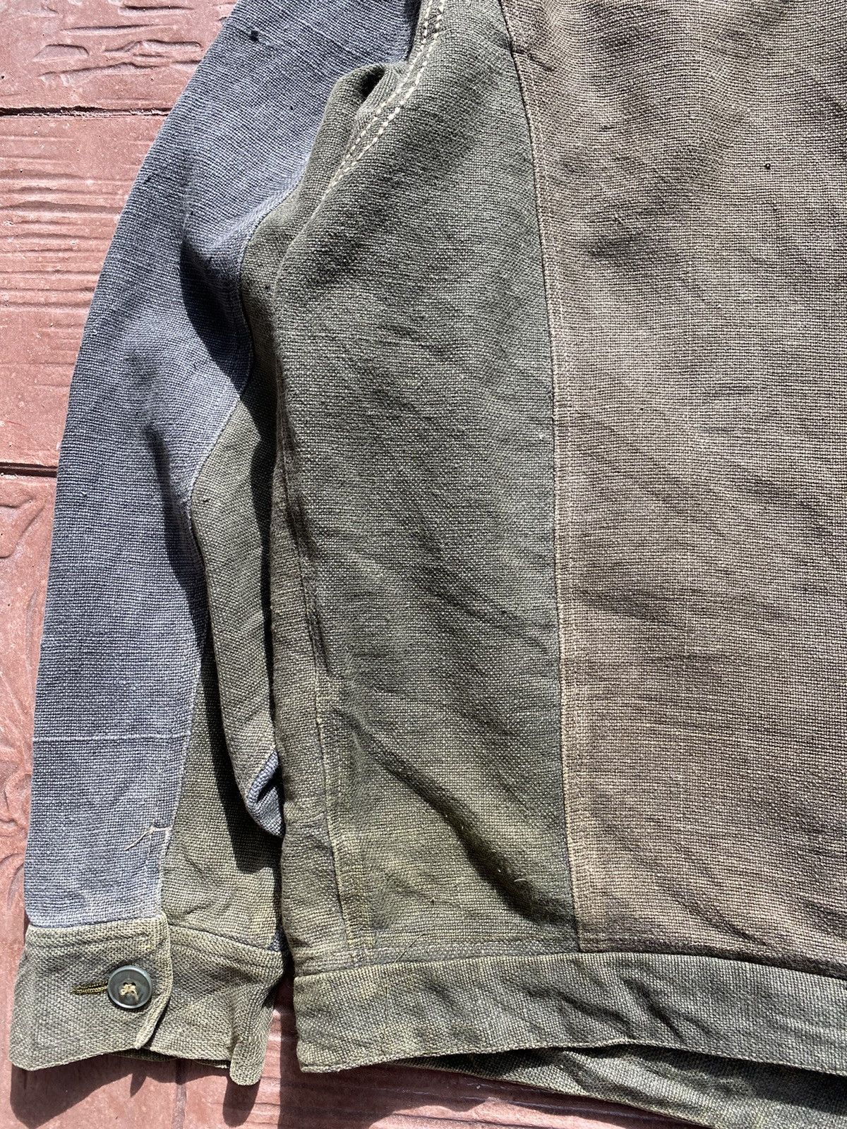 atmos 🔥Rare ATMOSPHERE Denim Reconstructed Jacket Like Kapital Size US XL / EU 56 / 4 - 23 Thumbnail