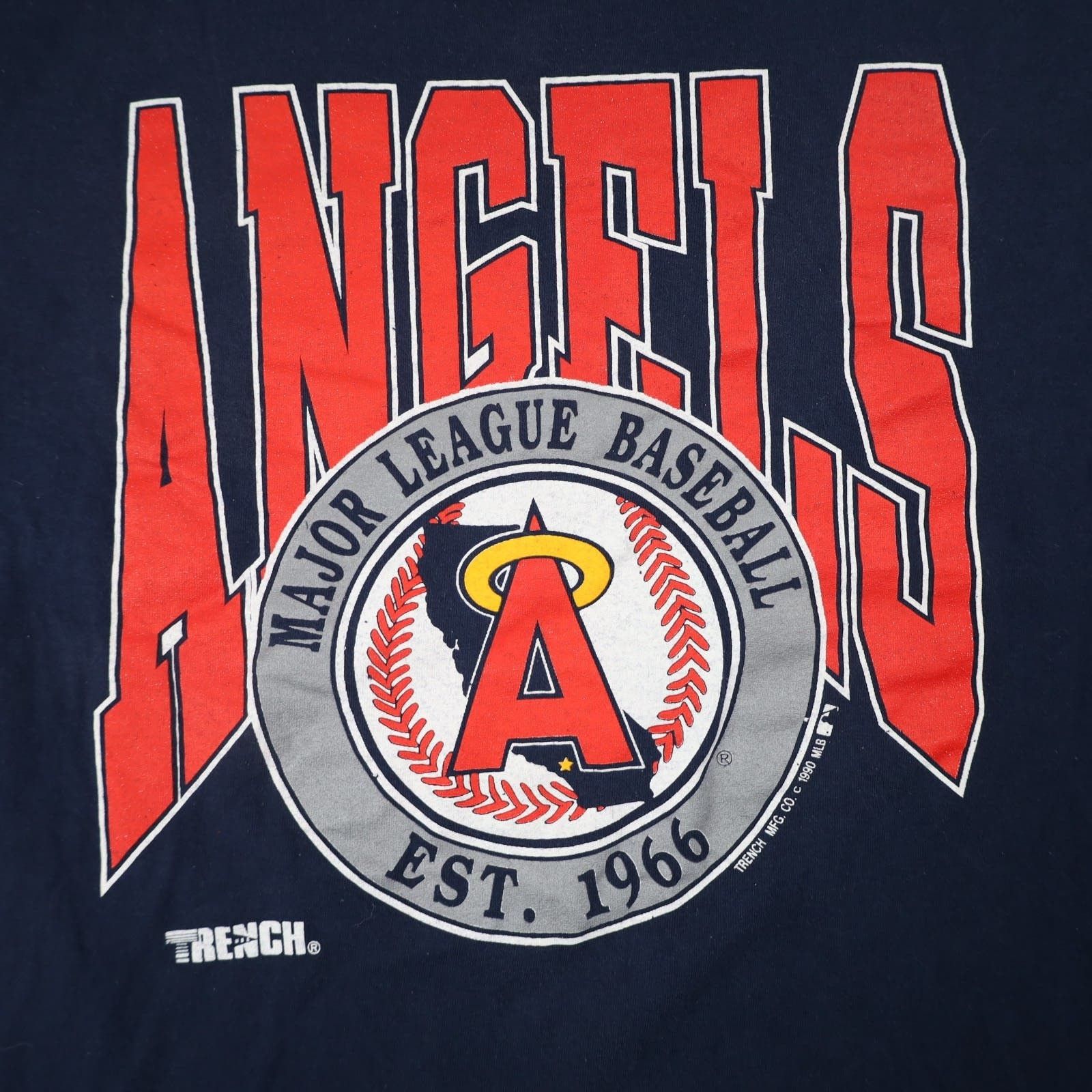 MLB × Vintage Vintage MLB Trench California Angles Graphic T Shirt Size US XL / EU 56 / 4 - 4 Thumbnail