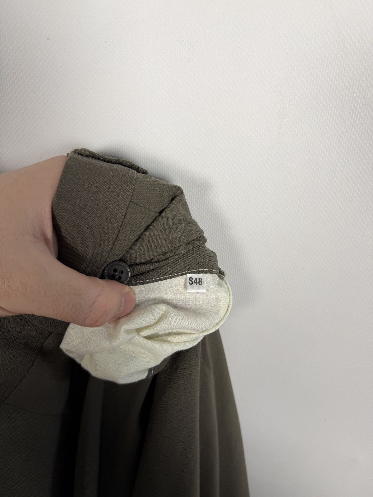 Yves Saint Laurent Yves Saint Laurent Wool Pants Chino Trousers YSL Vintage S48 Size US 32 / EU 48 - 11 Thumbnail