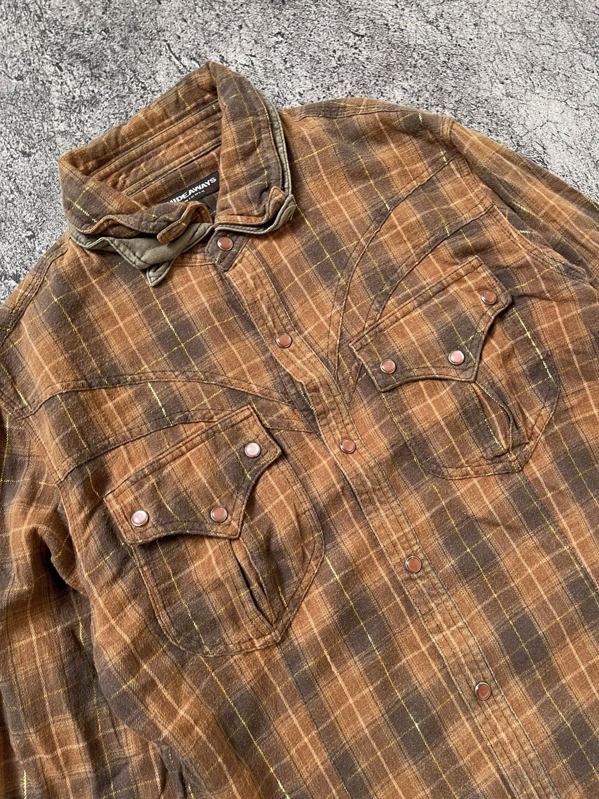 Japanese Brand HIDE AWAYS NICOLE CLUB FLANNEL SHIRT Size US M / EU 48-50 / 2 - 2 Thumbnail