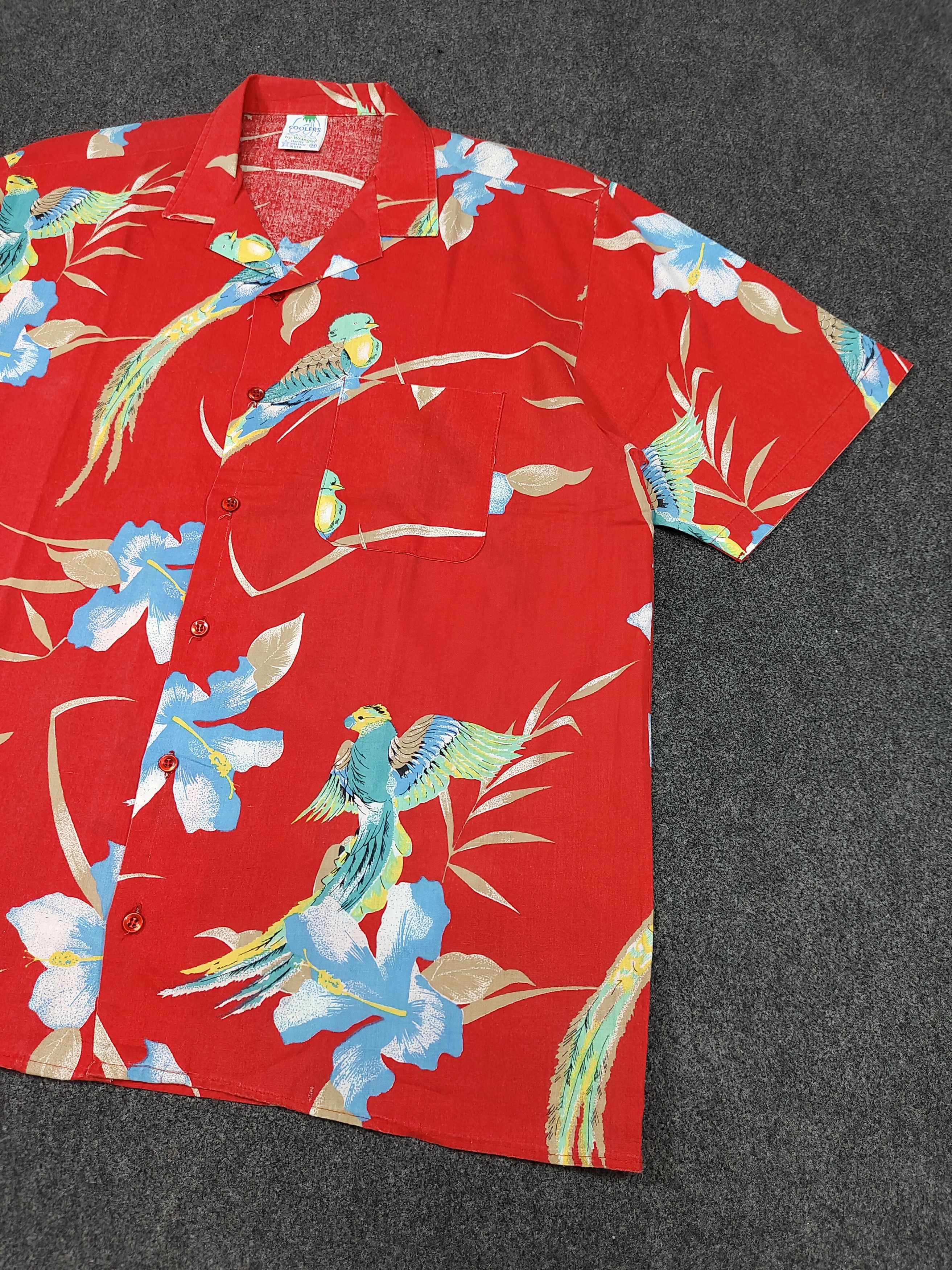 Wrangler 70s-80s Coolers by Wrangler🌴Tropical Hawaiian Shirt Size US M / EU 48-50 / 2 - 3 Thumbnail