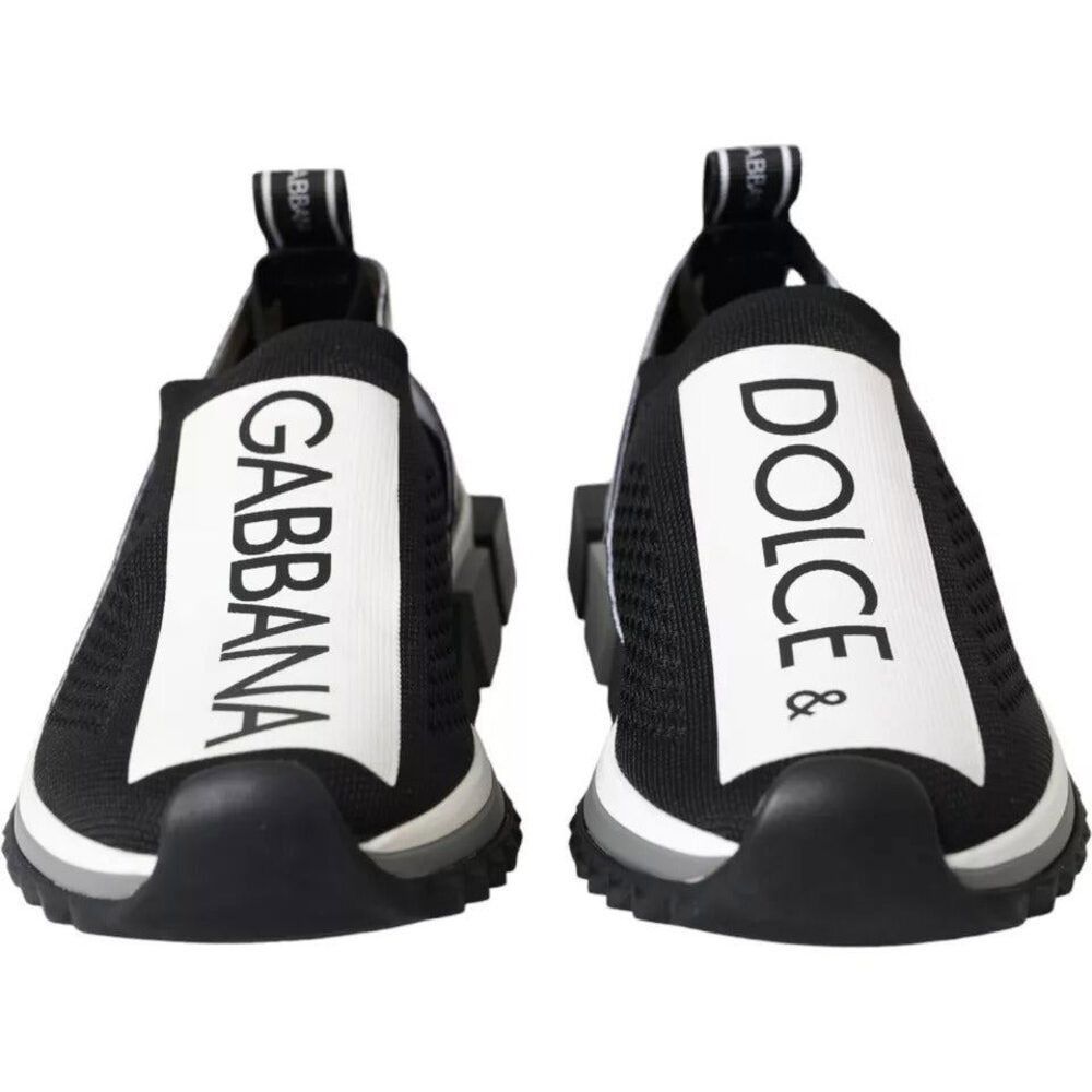 Dolce & Gabbana Dolce & Gabbana Black White Slip On Sorrento Sneakers Shoes Size US 6.5 / IT 36.5 - 8 Thumbnail