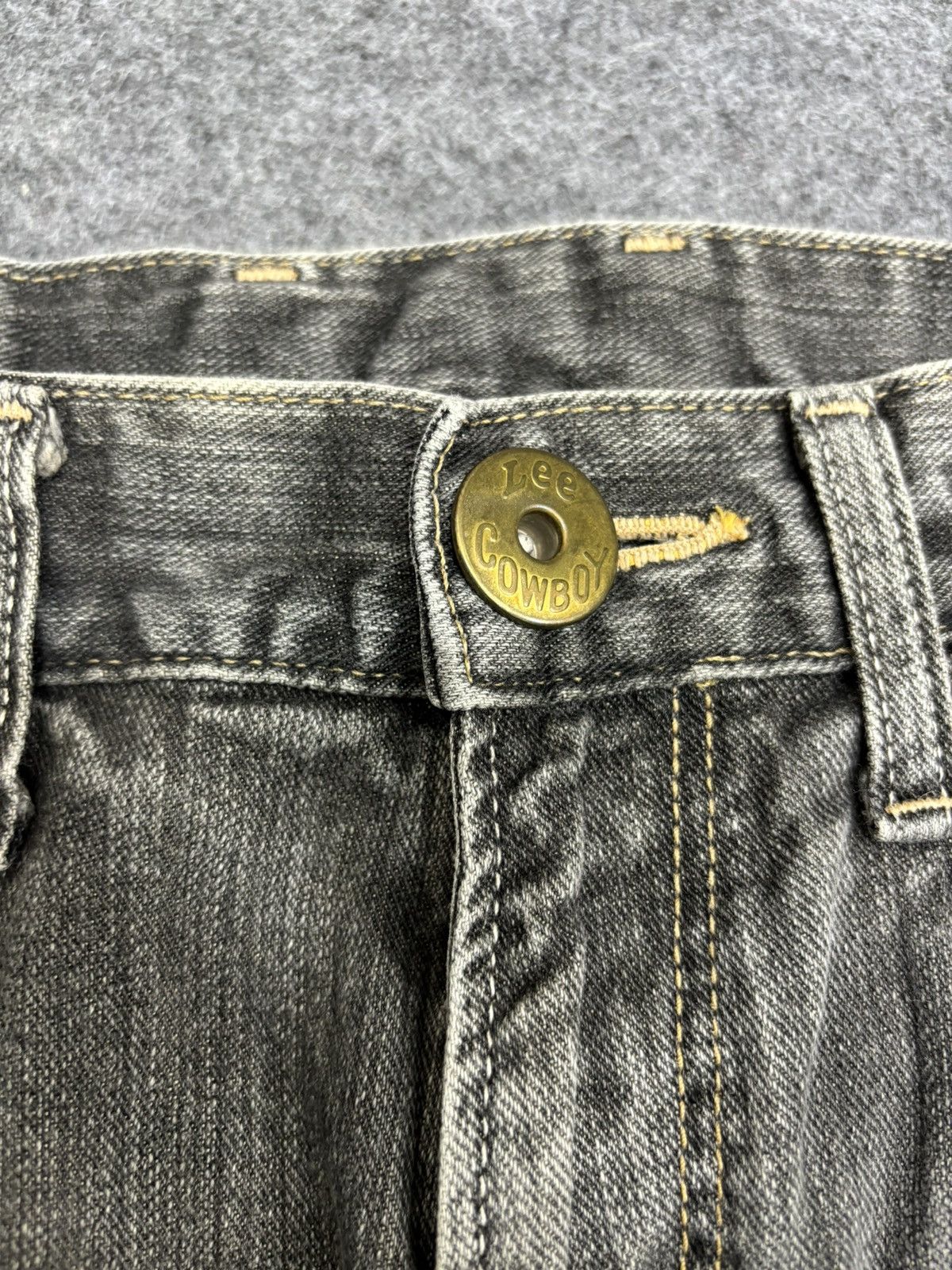 Lee 💥Insane 90s Style💥Lee Cowboy Black Wash Fades Denim F560 Size US 31 - 3 Thumbnail