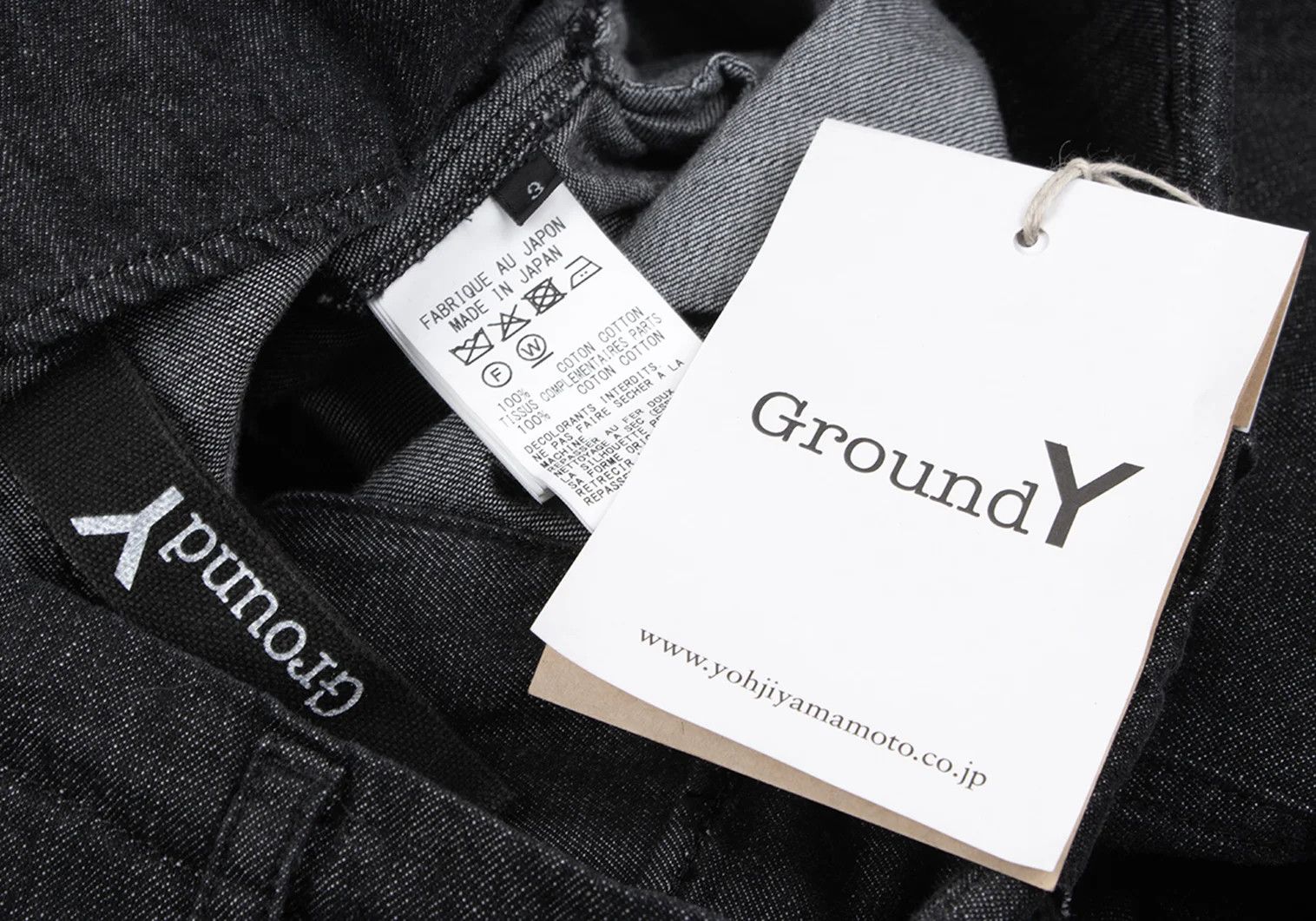 Yohji Yamamoto Repair Design Denim Pants in Black Size 3 Size US 34 / EU 50 - 16 Thumbnail