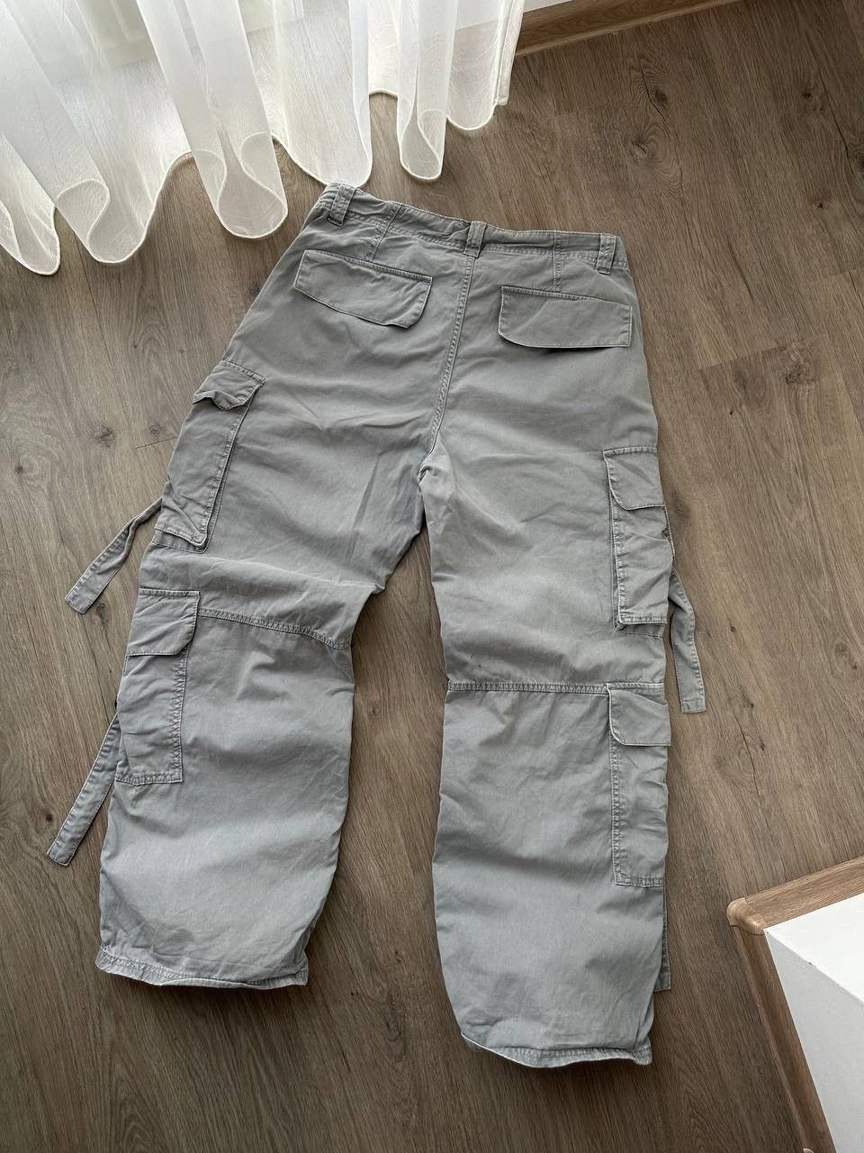 Japanese Brand × Vintage Vintage Japanese Baggy Gray Cargo Pocket Pants Size US 32 / EU 48 - 16 Thumbnail