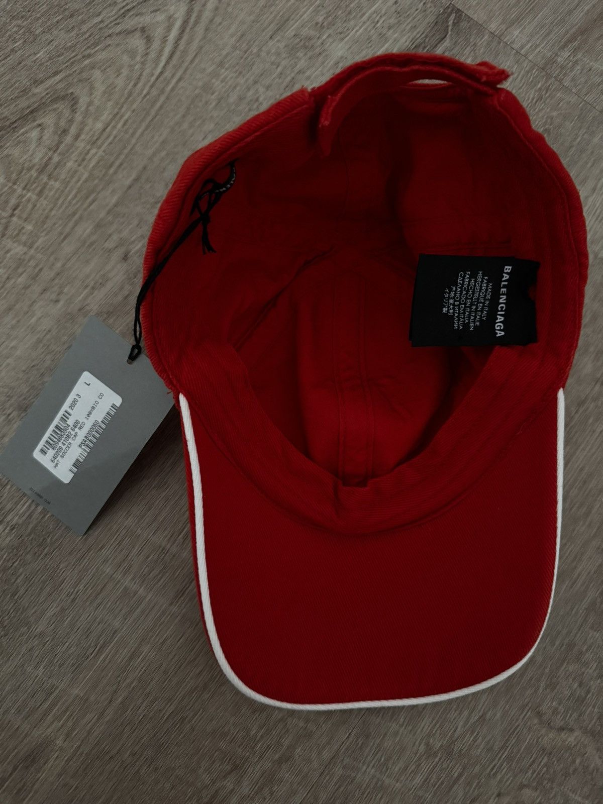 Balenciaga Balenciaga Soccer Cap Red M Size ONE SIZE - 3 Thumbnail