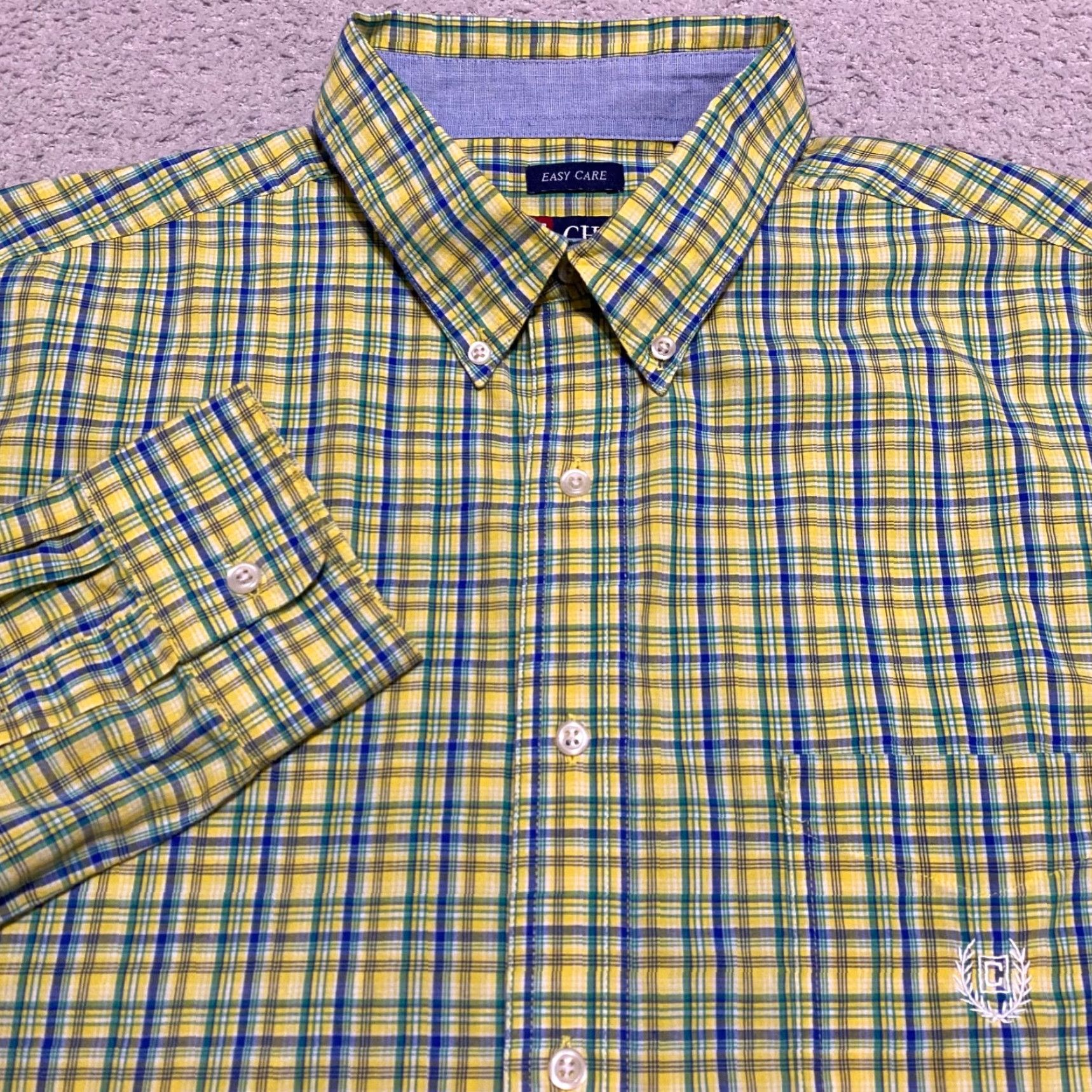 Chaps Ralph Lauren Chaps Mens XL Shirt Multicolor Plaid Check Long Sleeve Button-Down Size US XXL / EU 58 / 5 - 5 Thumbnail