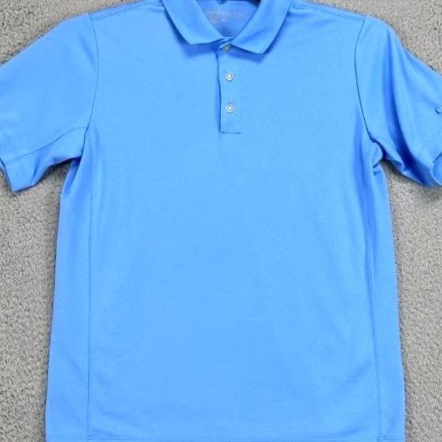 Nike Nike Golf Polo Shirt Mens Large Blue Dri-FIT Swoosh Golfing Short Sleeve Polo Shirt 100% Polyester Breathable Easy Care Lightweight Collared Rugby Size US L / EU 52-54 / 3 - 2 Thumbnail
