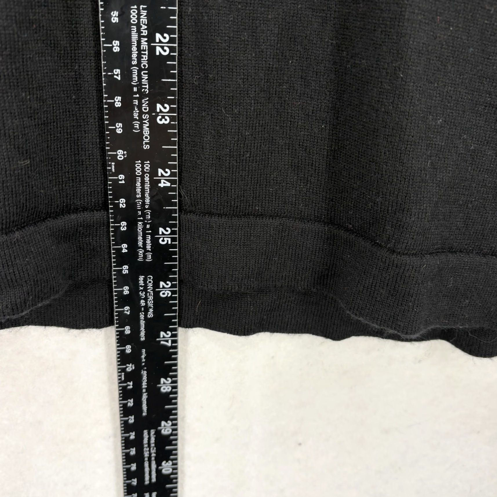 Joseph Abboud Joseph Abboud Sweater Mens Large Black Merino Wool Quarter Zip Pullover Knit Size US L / EU 52-54 / 3 - 7 Thumbnail