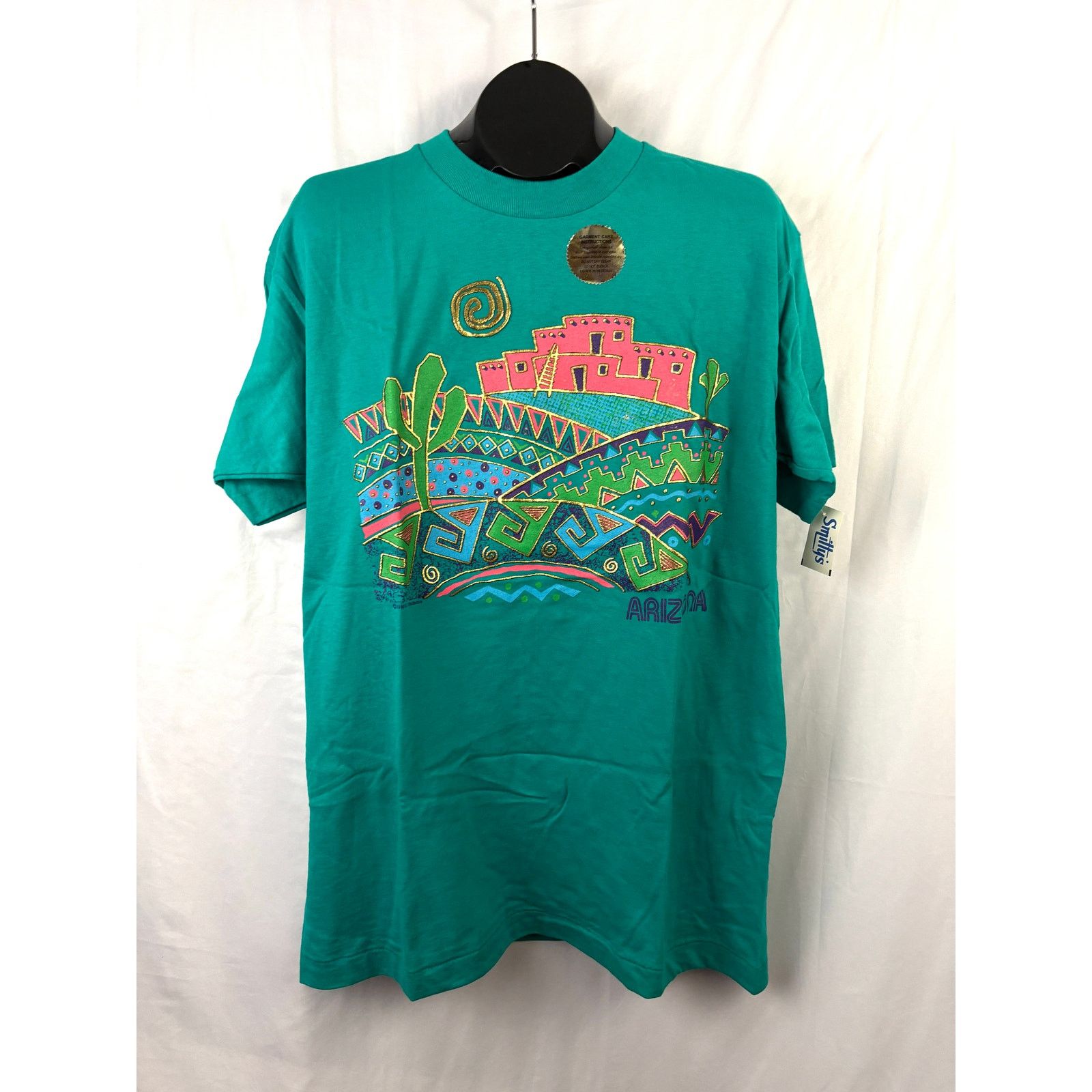 Vintage VTG Arizona Single Stitch Crewneck Tshirt Green Southwestern Size US L / EU 52-54 / 3 - 5 Thumbnail