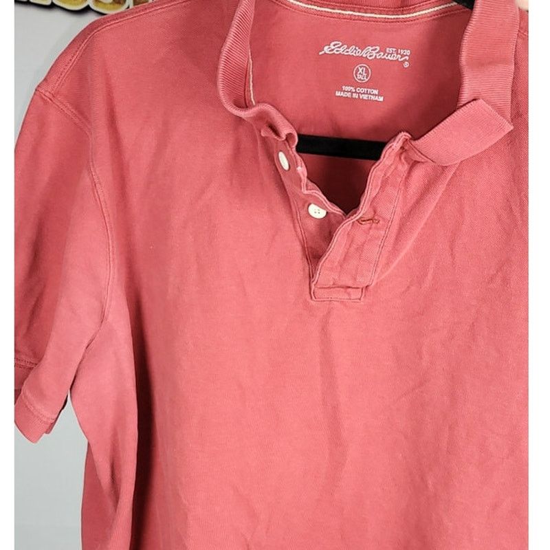 Eddie Bauer Eddie Bauer Red Casual Short Sleeve Polo Shirt Size XL Size US XL / EU 56 / 4 - 4 Thumbnail
