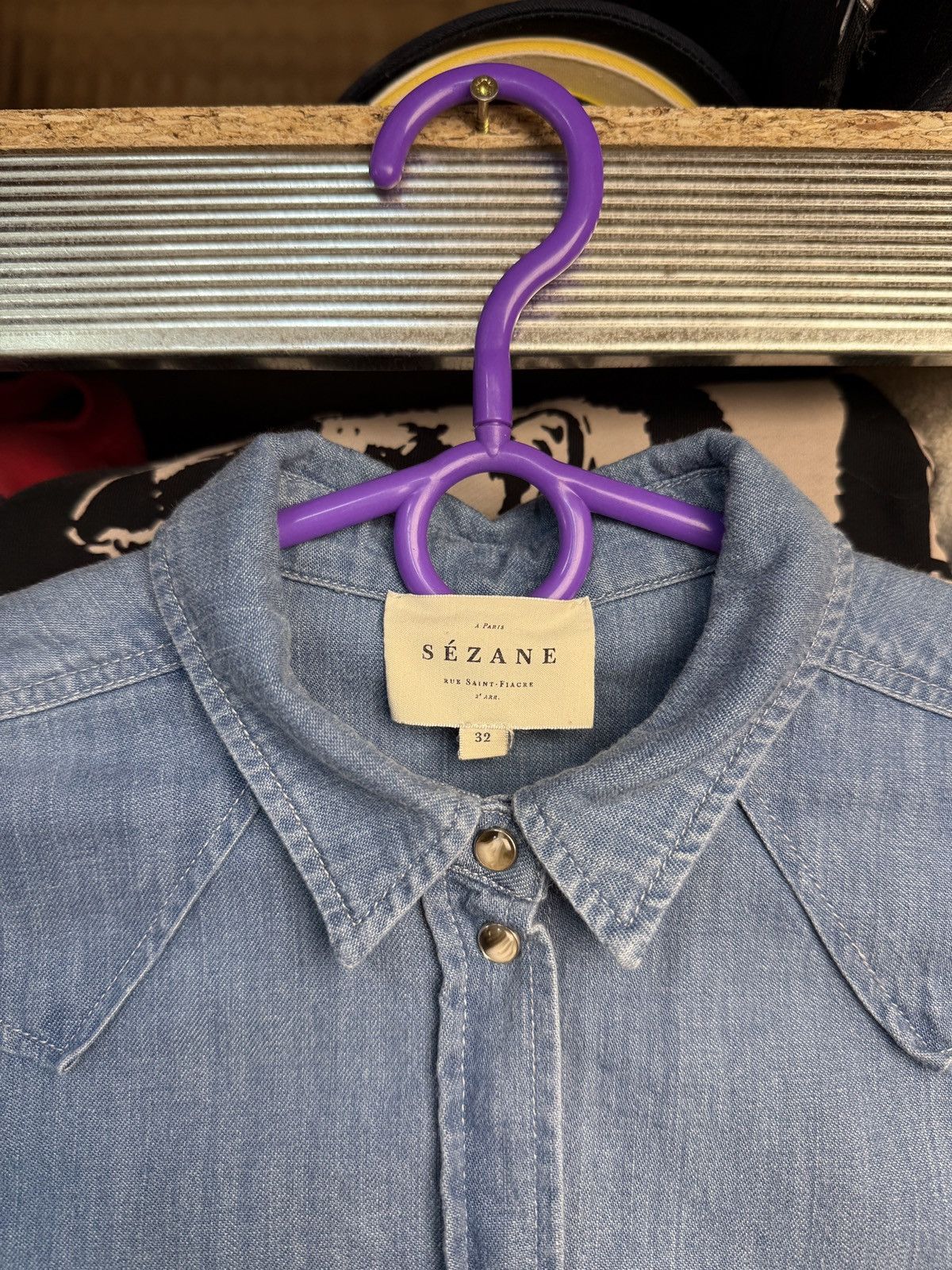 Sezane SEZANE Max Cotton Shirt Blouse White Size EU 32 Size XXS / US 00 / IT 34 - 7 Thumbnail