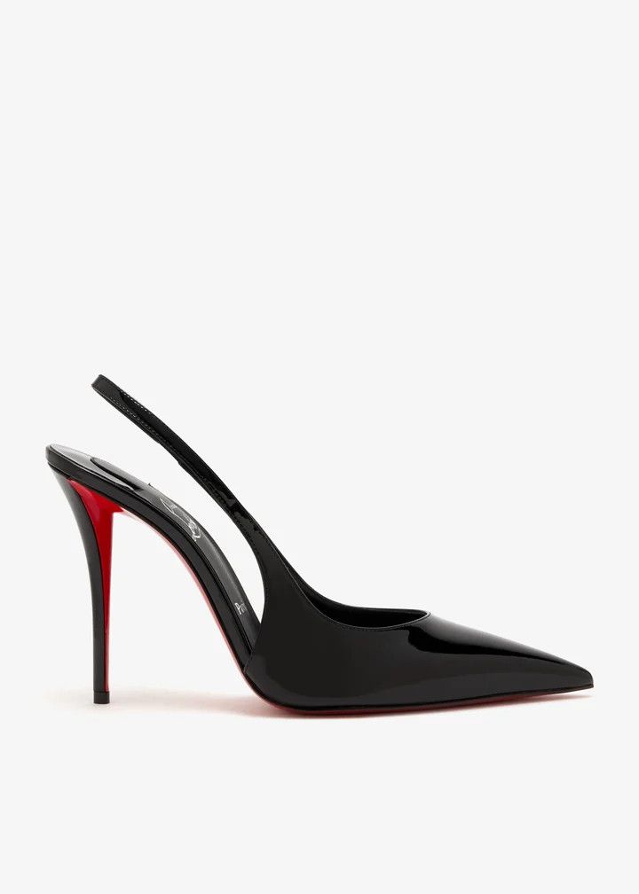 Christian Louboutin os11x0526 Miss Z Slingback in Black Size US 11 / IT 41 - 1 Thumbnail