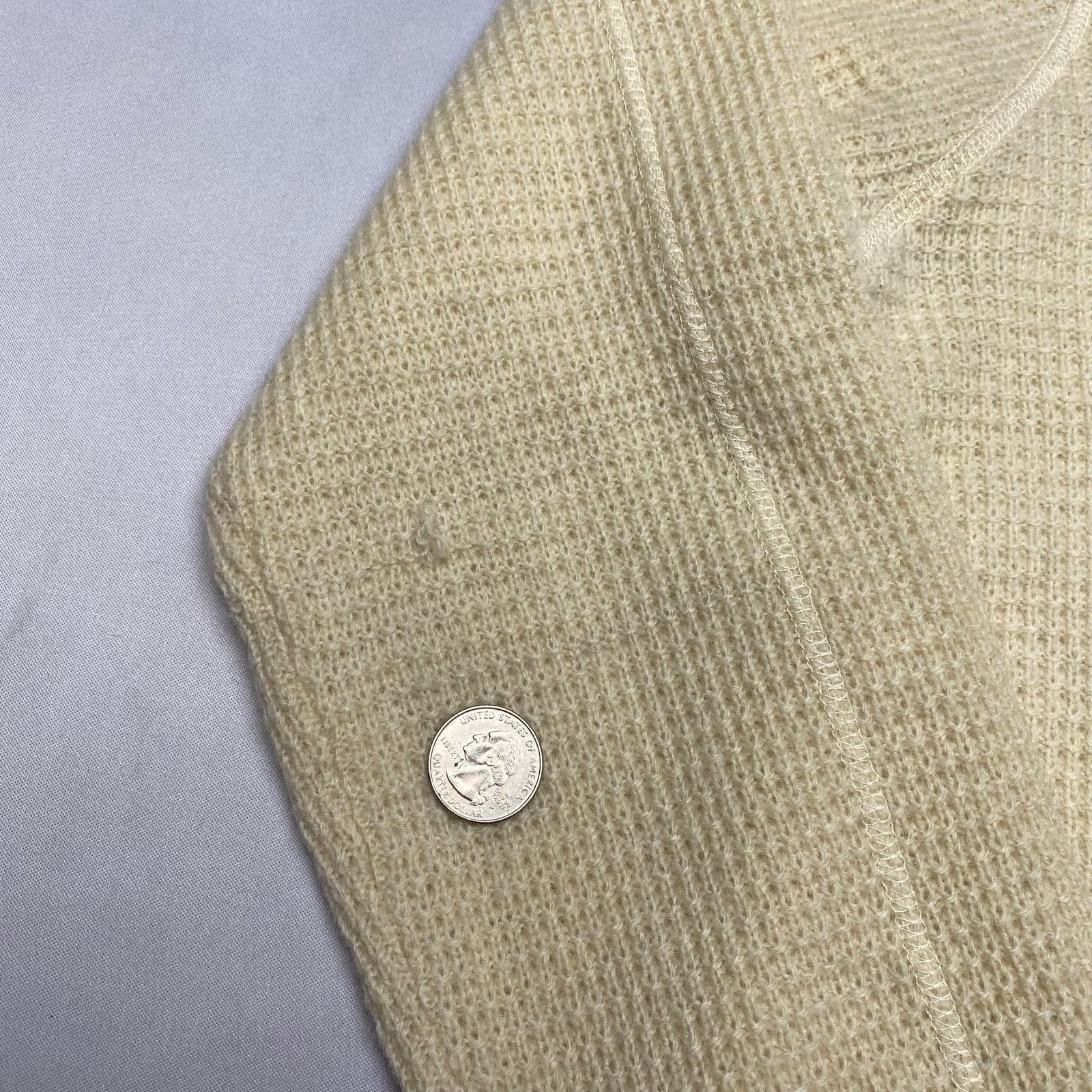 Schott Schott Button Henley Wool Waffle Thermal Sweater Men's M Size US M / EU 48-50 / 2 - 5 Thumbnail